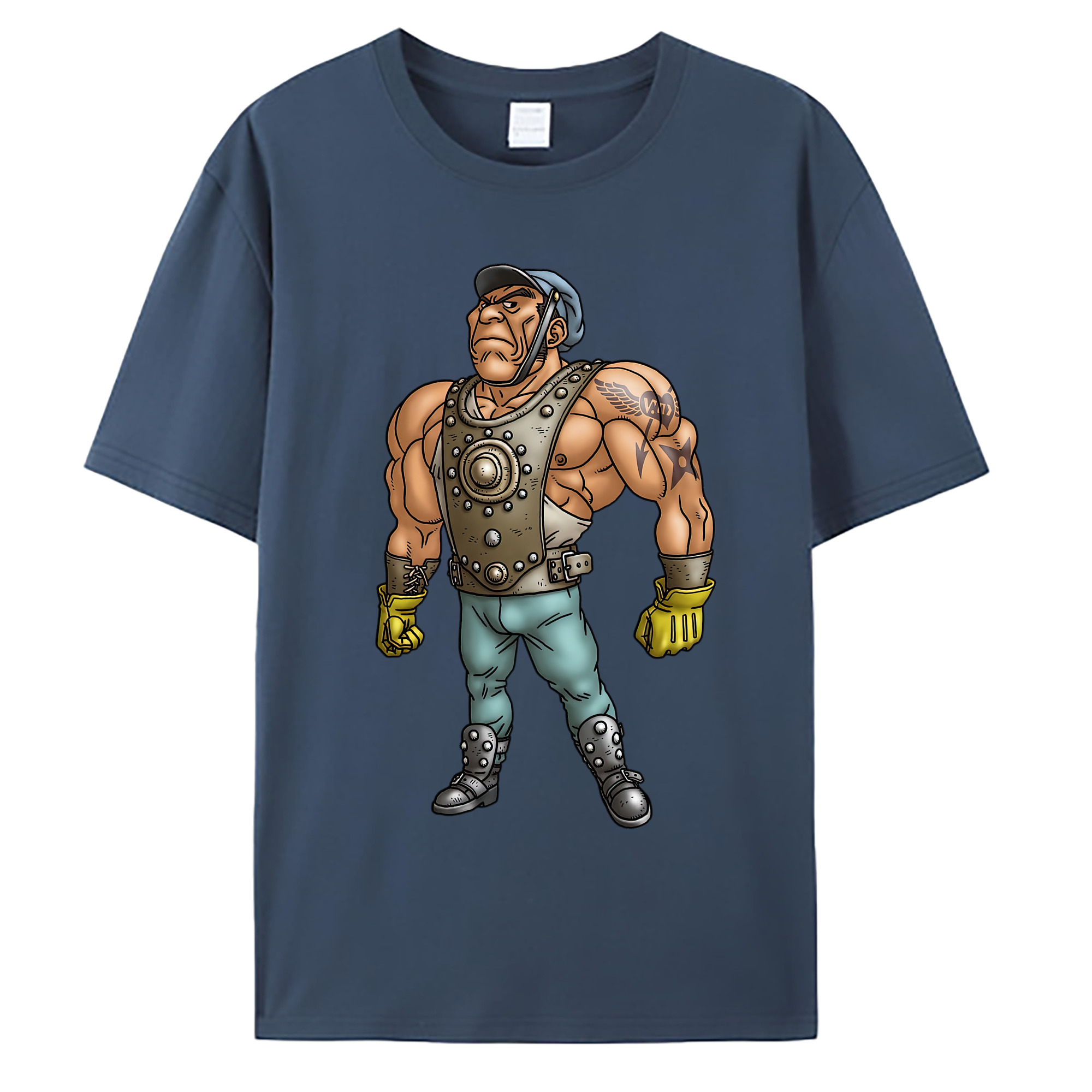 （画像用） ドラゴンクエスト Doragon Kuesuto Dragon Quest 綿100％ メンズ半袖Tシャツ｜肌触りやわらか＆通気性