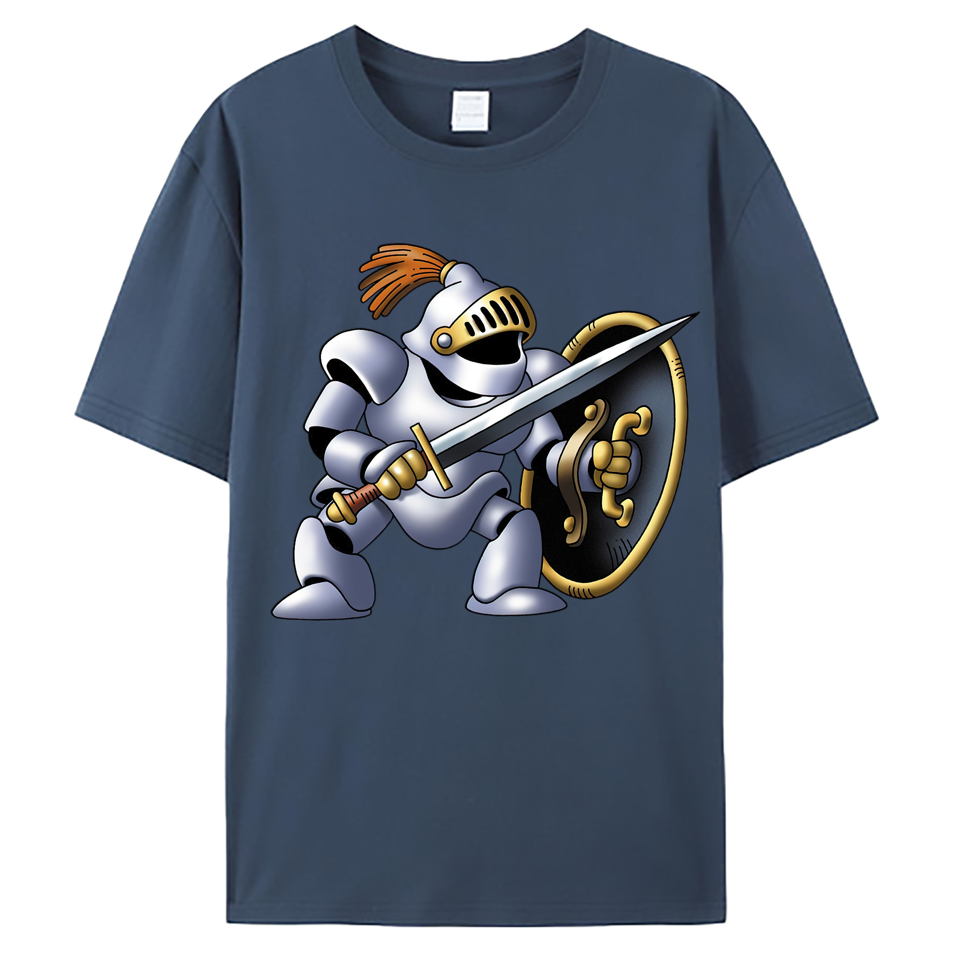 （画像用） ドラゴンクエスト Doragon Kuesuto Dragon Quest 綿100％ メンズ半袖Tシャツ｜肌触りやわらか＆通気性