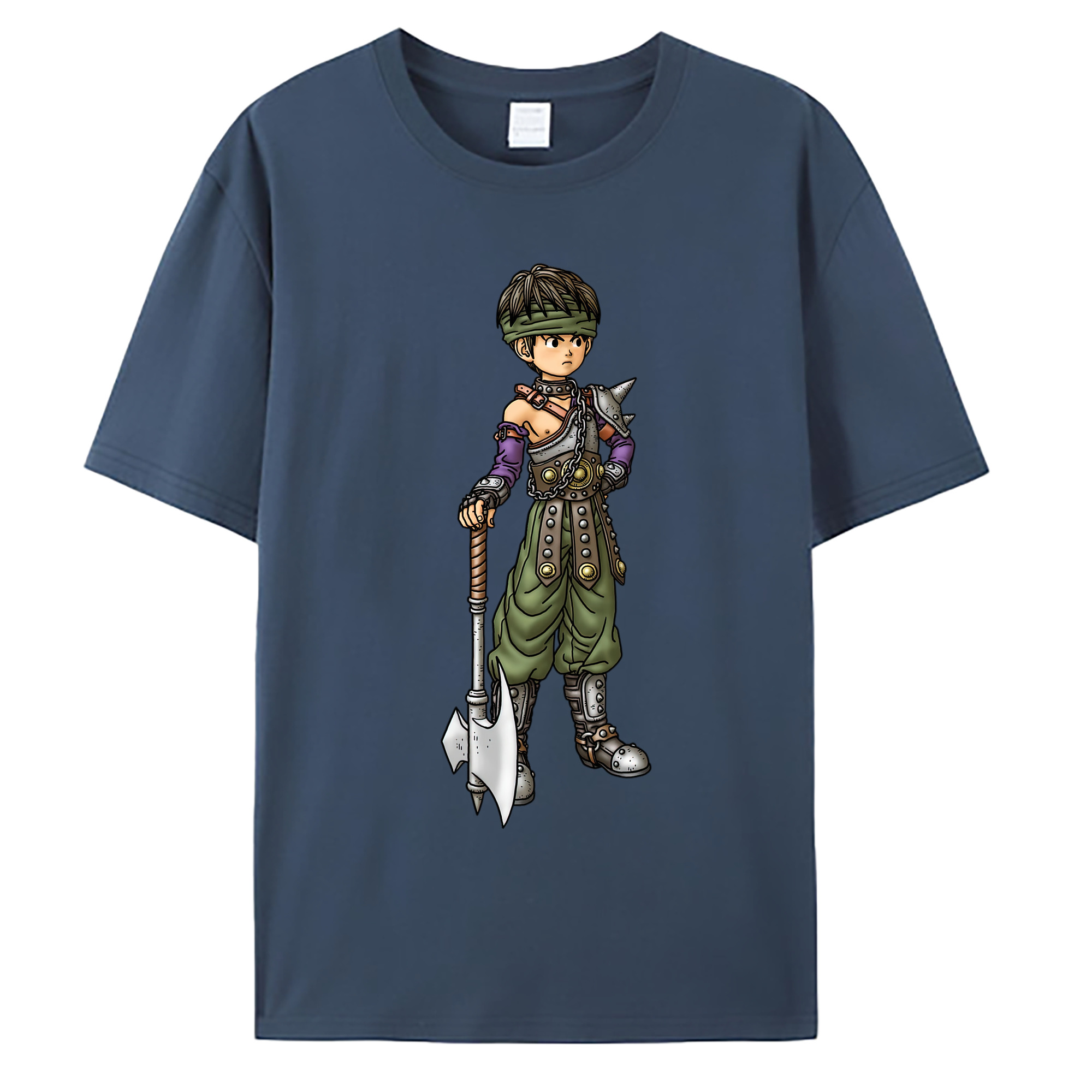 （画像用） ドラゴンクエスト Doragon Kuesuto Dragon Quest 綿100％ メンズ半袖Tシャツ｜肌触りやわらか＆通気性