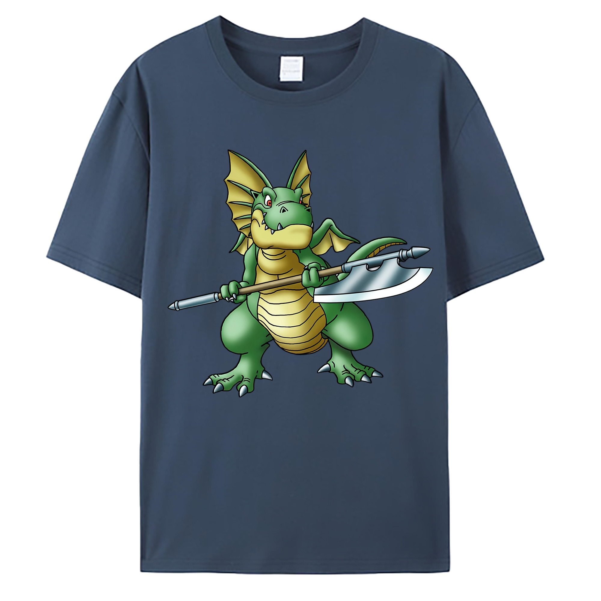 （画像用） ドラゴンクエスト Doragon Kuesuto Dragon Quest 綿100％ メンズ半袖Tシャツ｜肌触りやわらか＆通気性