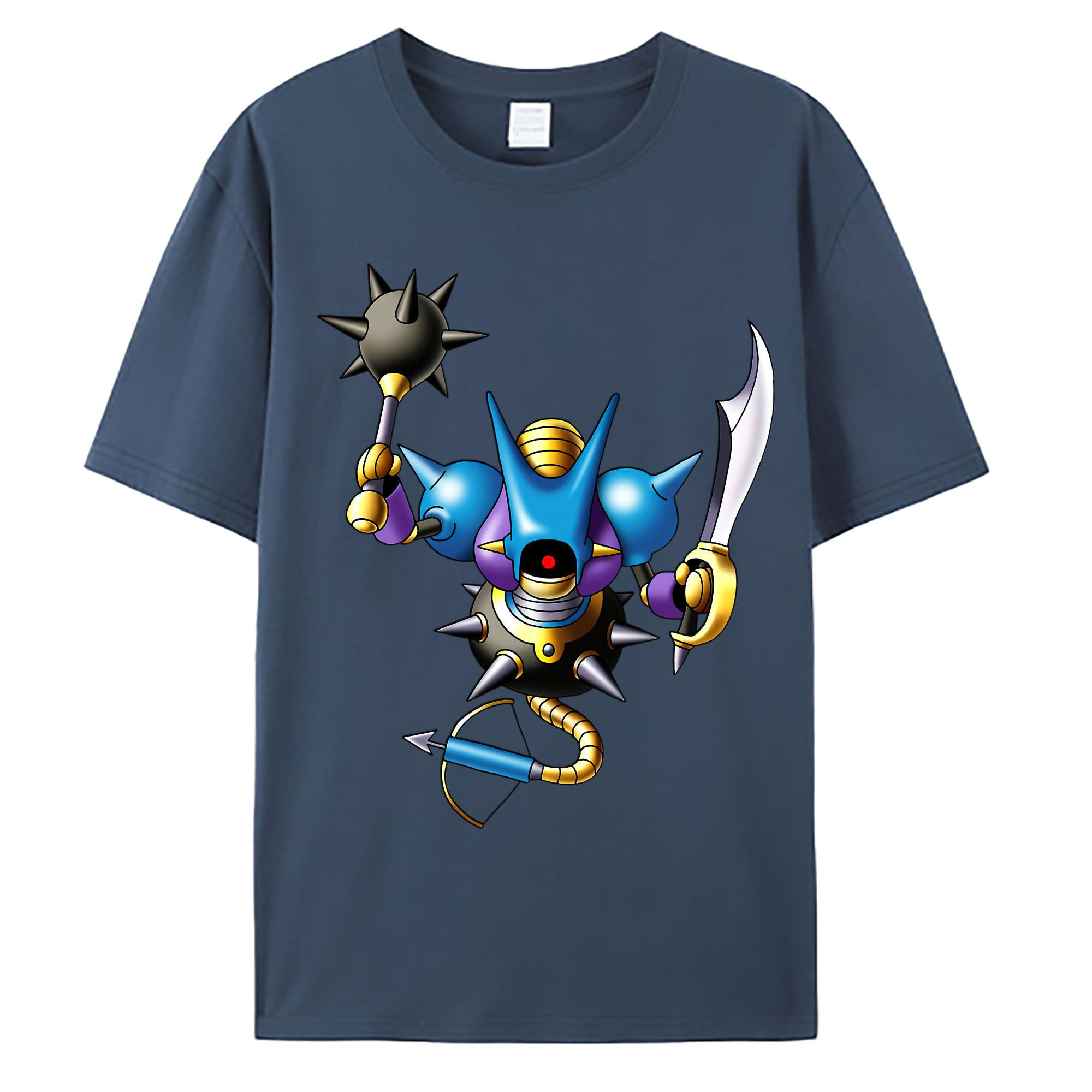 （画像用） ドラゴンクエスト Doragon Kuesuto Dragon Quest 綿100％ メンズ半袖Tシャツ｜肌触りやわらか＆通気性