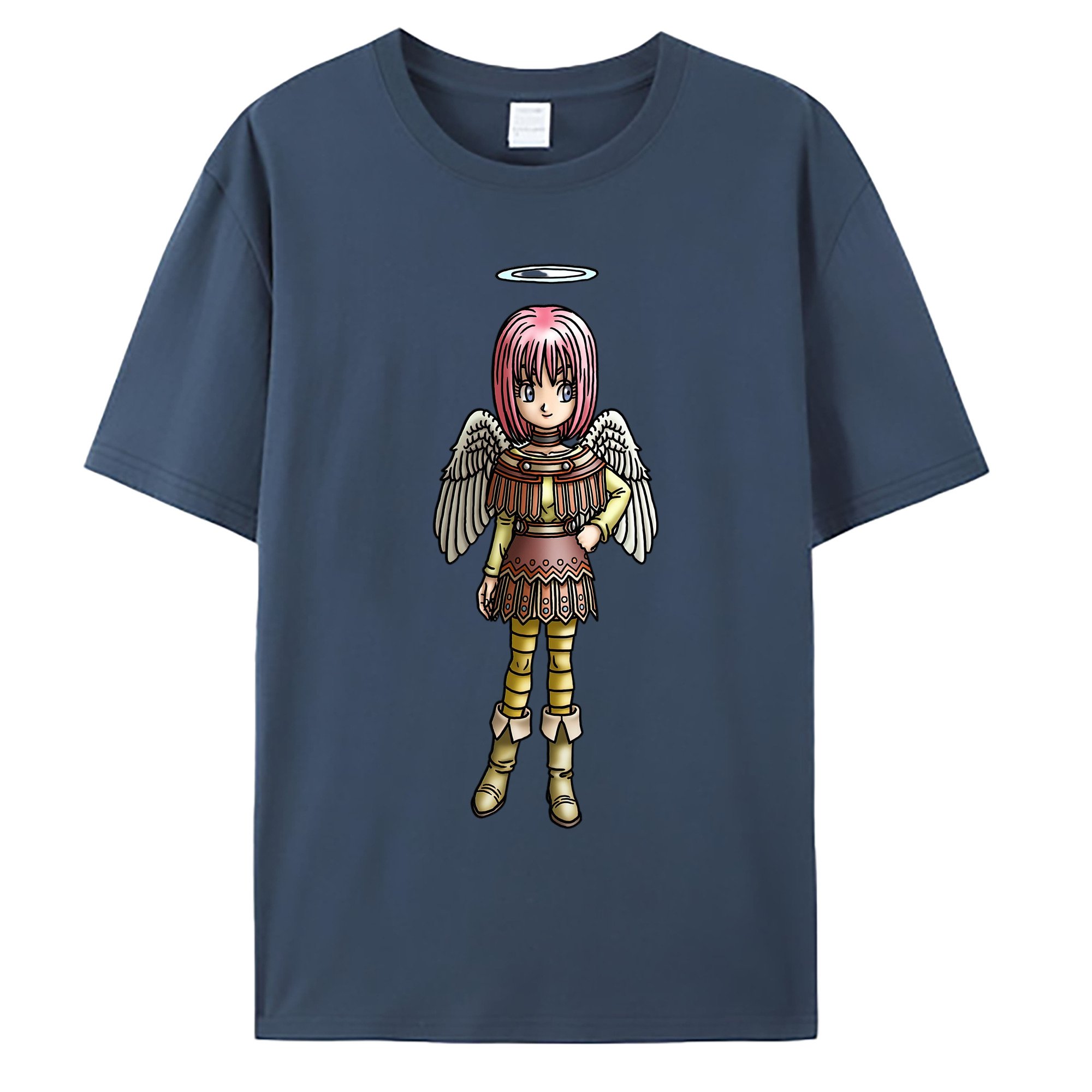 （画像用） ドラゴンクエスト Doragon Kuesuto Dragon Quest 綿100％ メンズ半袖Tシャツ｜肌触りやわらか＆通気性