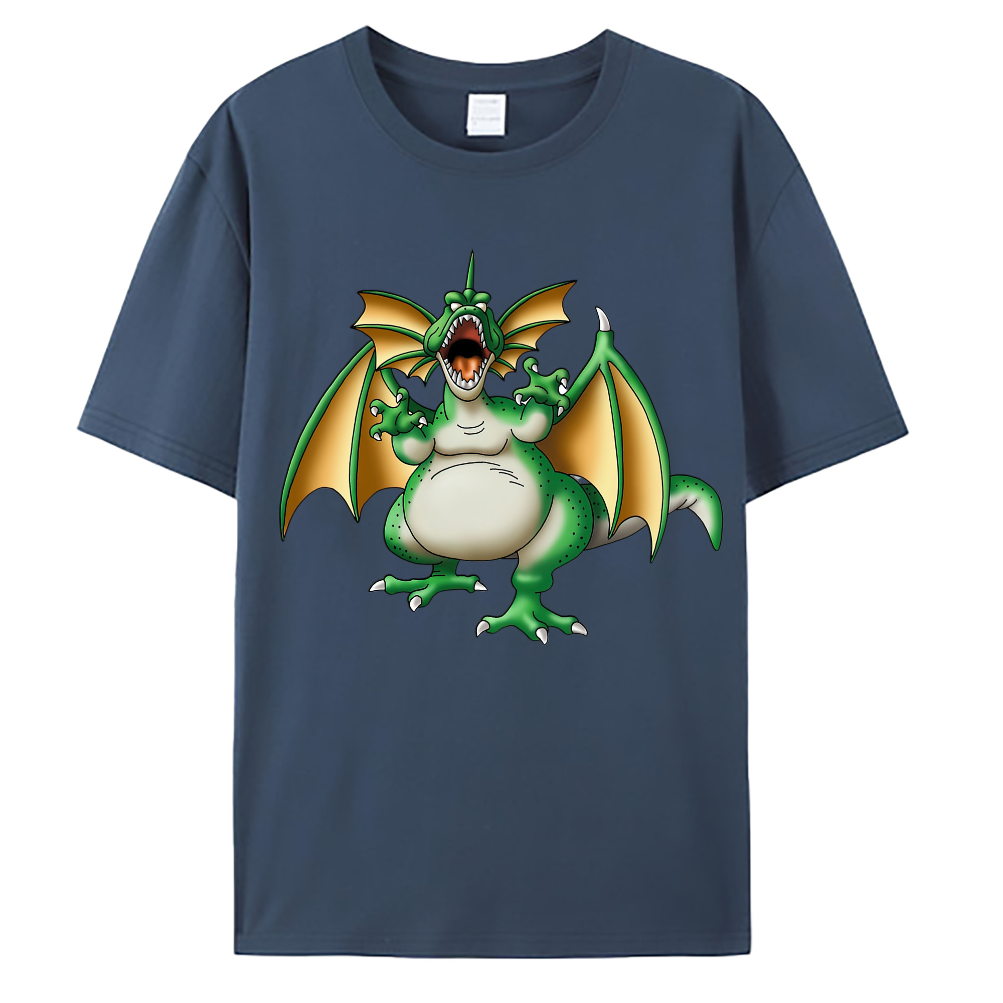 （画像用） ドラゴンクエスト Doragon Kuesuto Dragon Quest 綿100％ メンズ半袖Tシャツ｜肌触りやわらか＆通気性