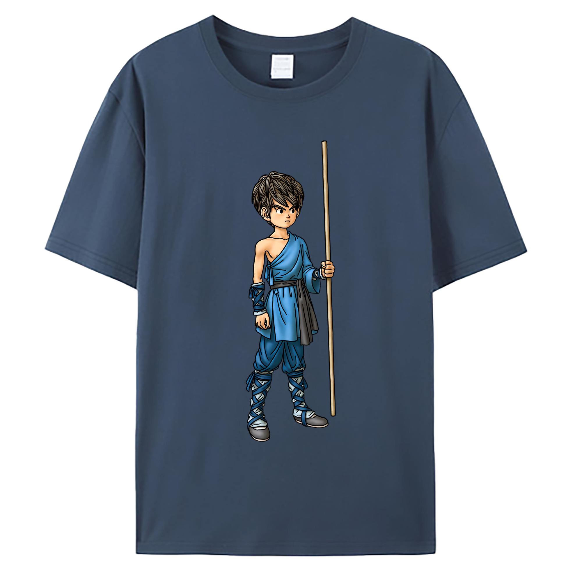 （画像用） ドラゴンクエスト Doragon Kuesuto Dragon Quest 綿100％ メンズ半袖Tシャツ｜肌触りやわらか＆通気性