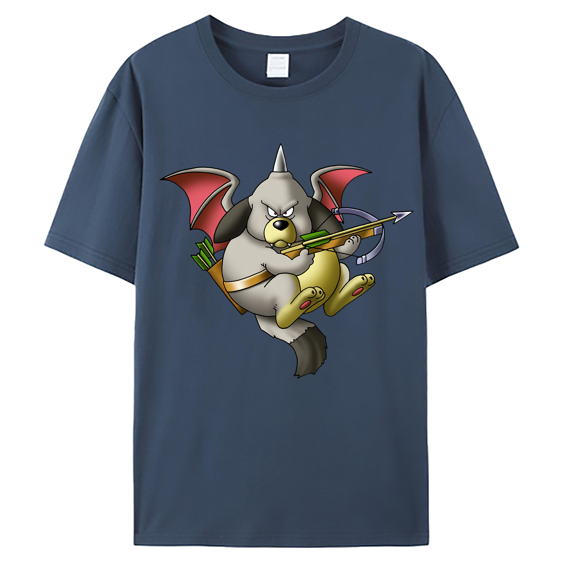 （画像用） ドラゴンクエスト Doragon Kuesuto Dragon Quest 綿100％ メンズ半袖Tシャツ｜肌触りやわらか＆通気性