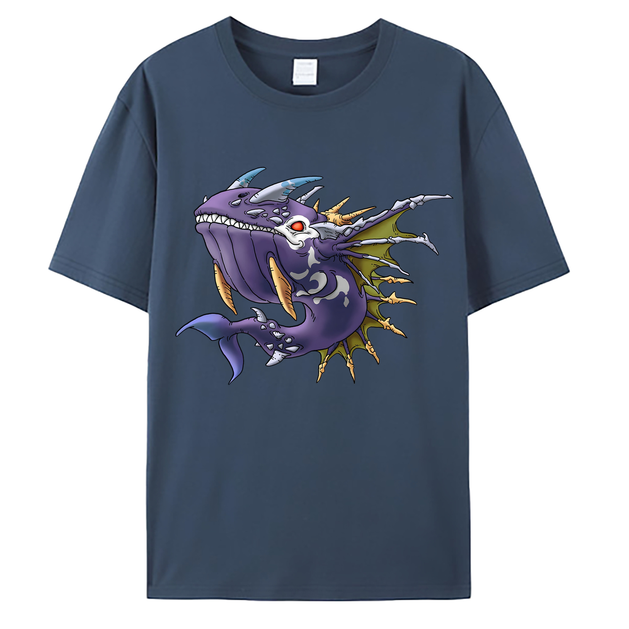 （画像用） ドラゴンクエスト Doragon Kuesuto Dragon Quest 綿100％ メンズ半袖Tシャツ｜肌触りやわらか＆通気性