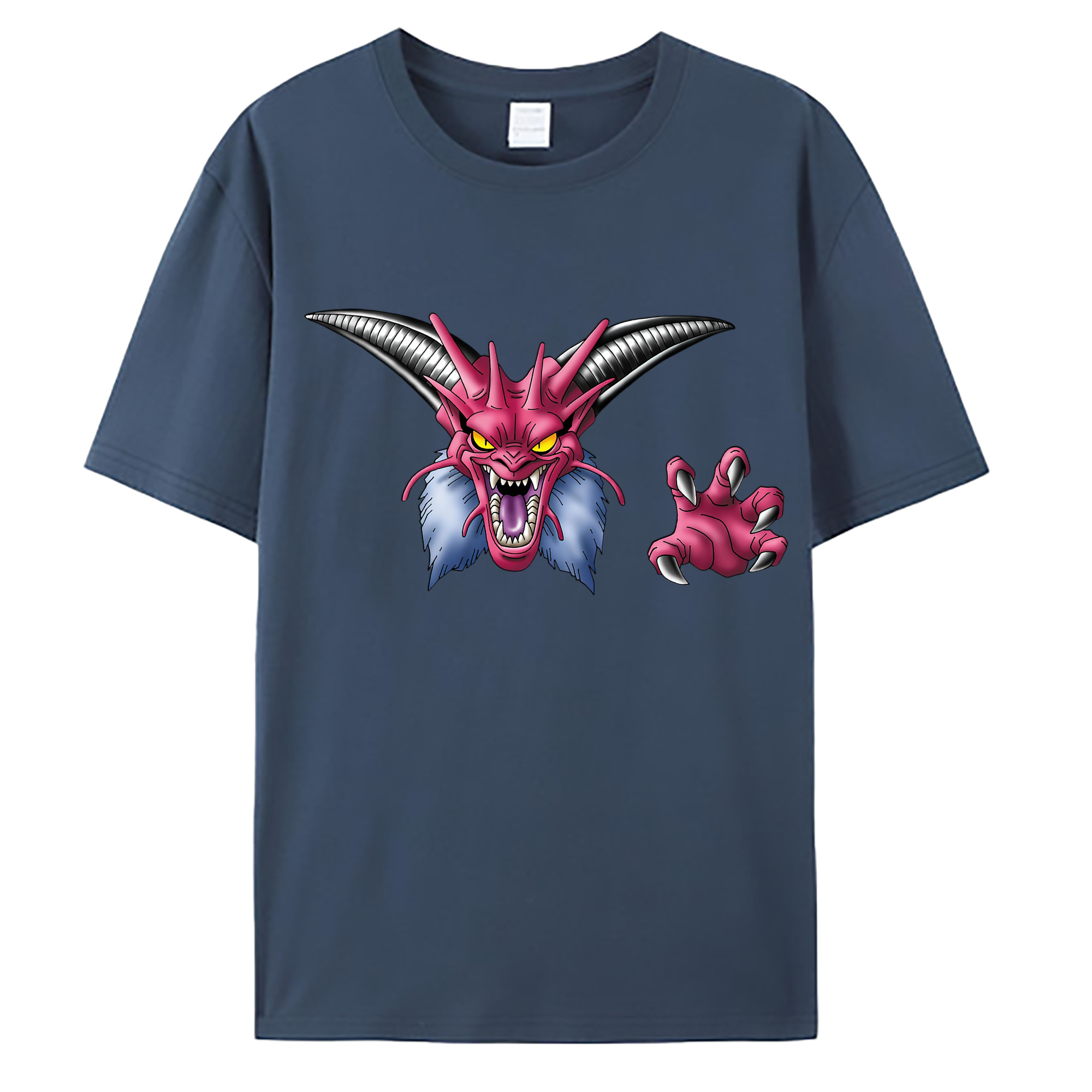 （画像用） ドラゴンクエスト Doragon Kuesuto Dragon Quest 綿100％ メンズ半袖Tシャツ｜肌触りやわらか＆通気性