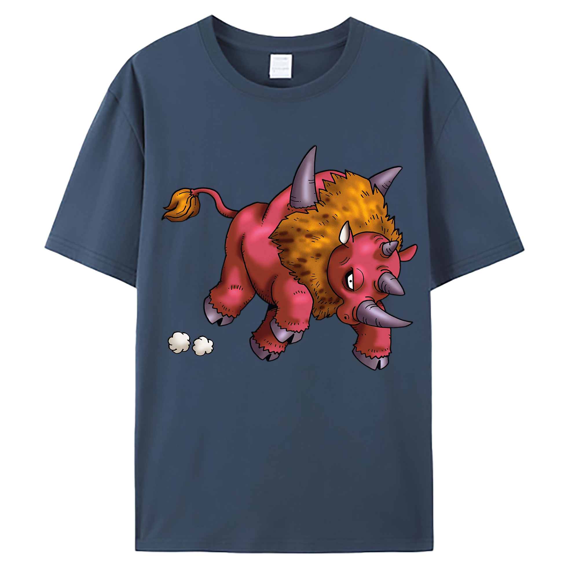 （画像用） ドラゴンクエスト Doragon Kuesuto Dragon Quest 綿100％ メンズ半袖Tシャツ｜肌触りやわらか＆通気性