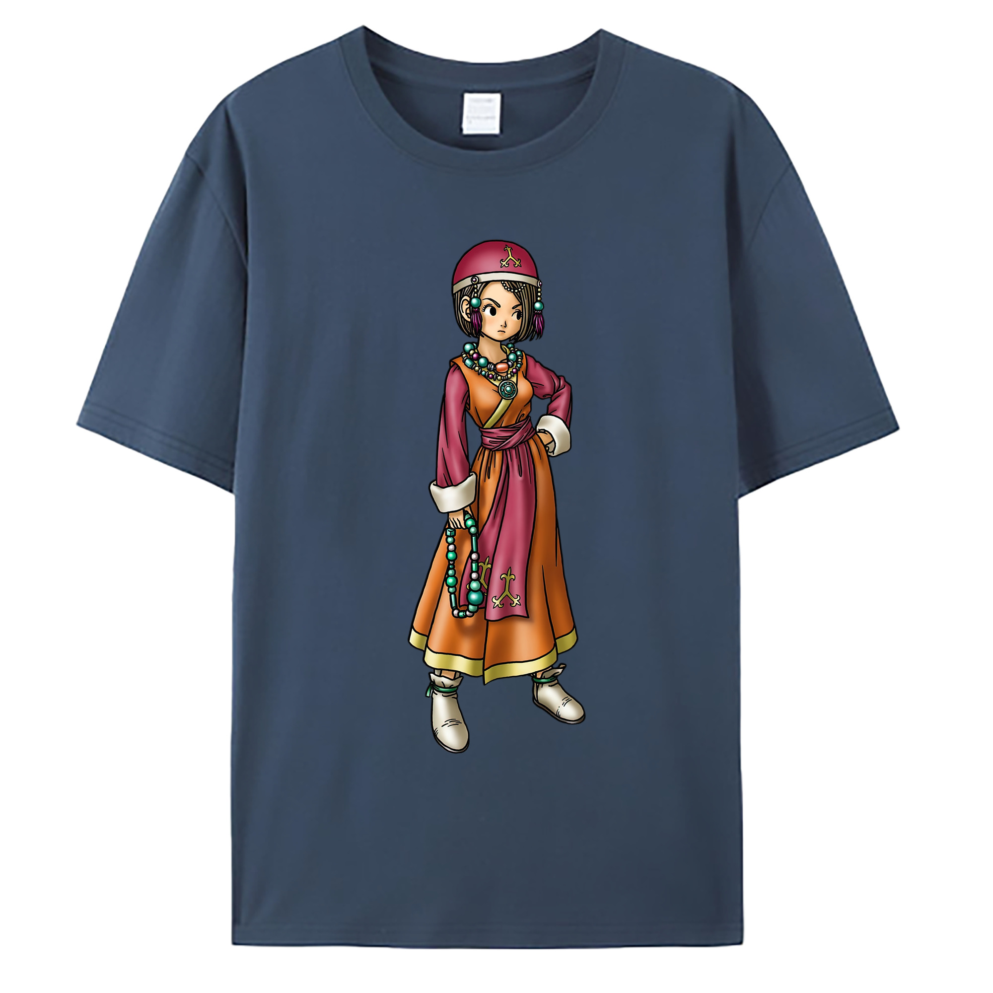 （画像用） ドラゴンクエスト Doragon Kuesuto Dragon Quest 綿100％ メンズ半袖Tシャツ｜肌触りやわらか＆通気性