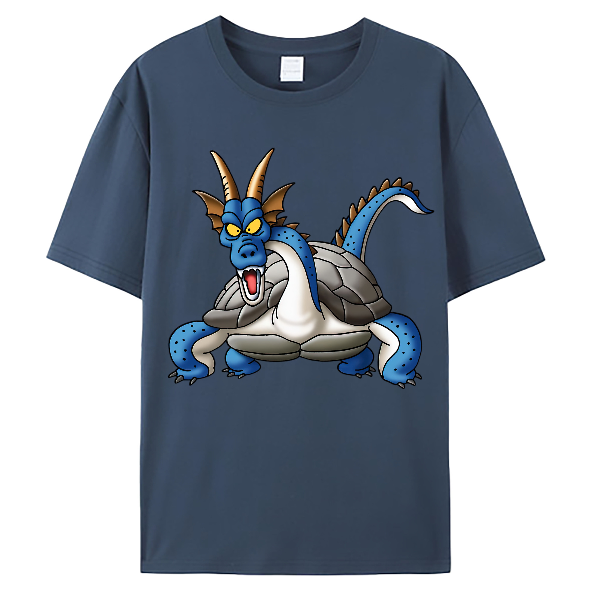 （画像用） ドラゴンクエスト Doragon Kuesuto Dragon Quest 綿100％ メンズ半袖Tシャツ｜肌触りやわらか＆通気性