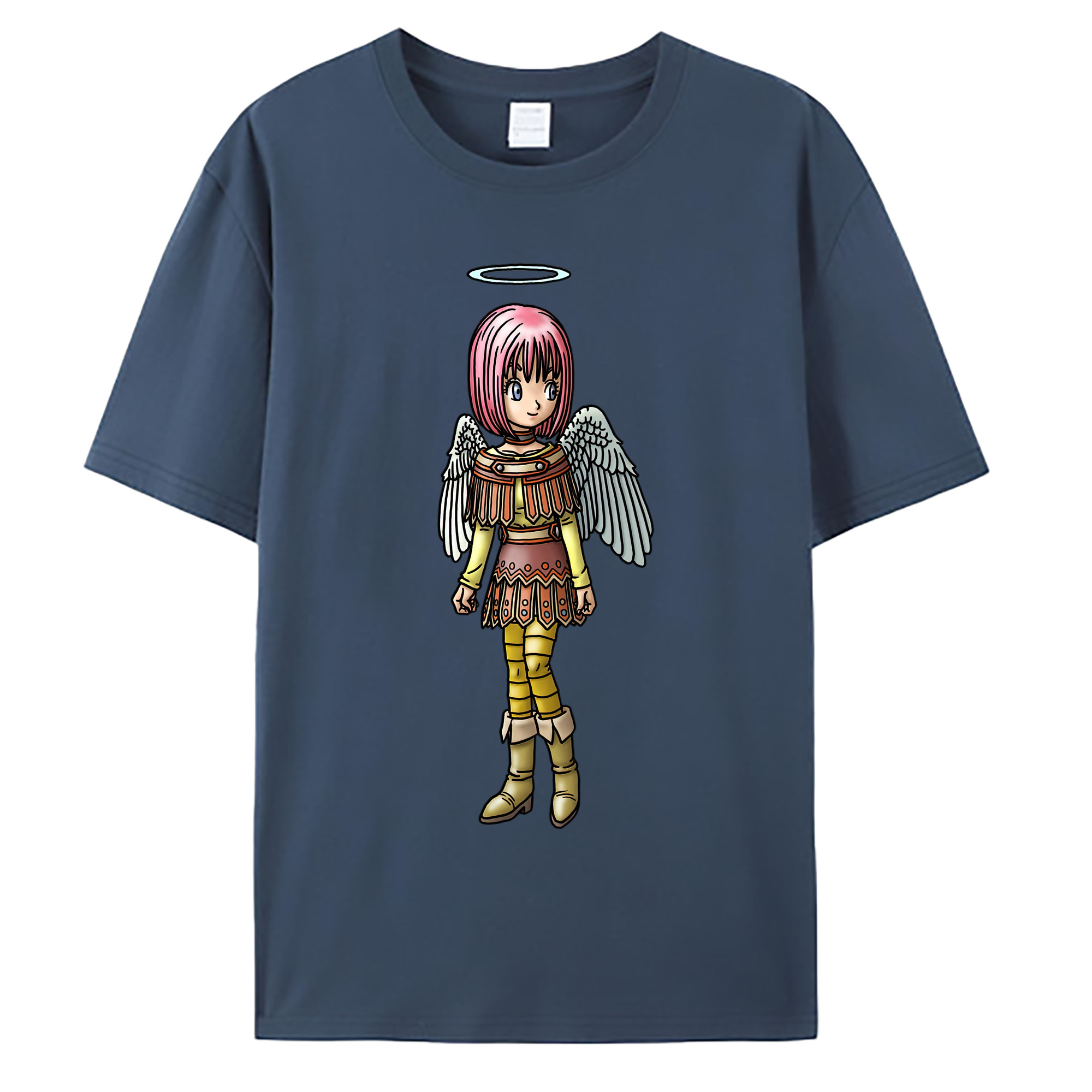 （画像用） ドラゴンクエスト Doragon Kuesuto Dragon Quest 綿100％ メンズ半袖Tシャツ｜肌触りやわらか＆通気性