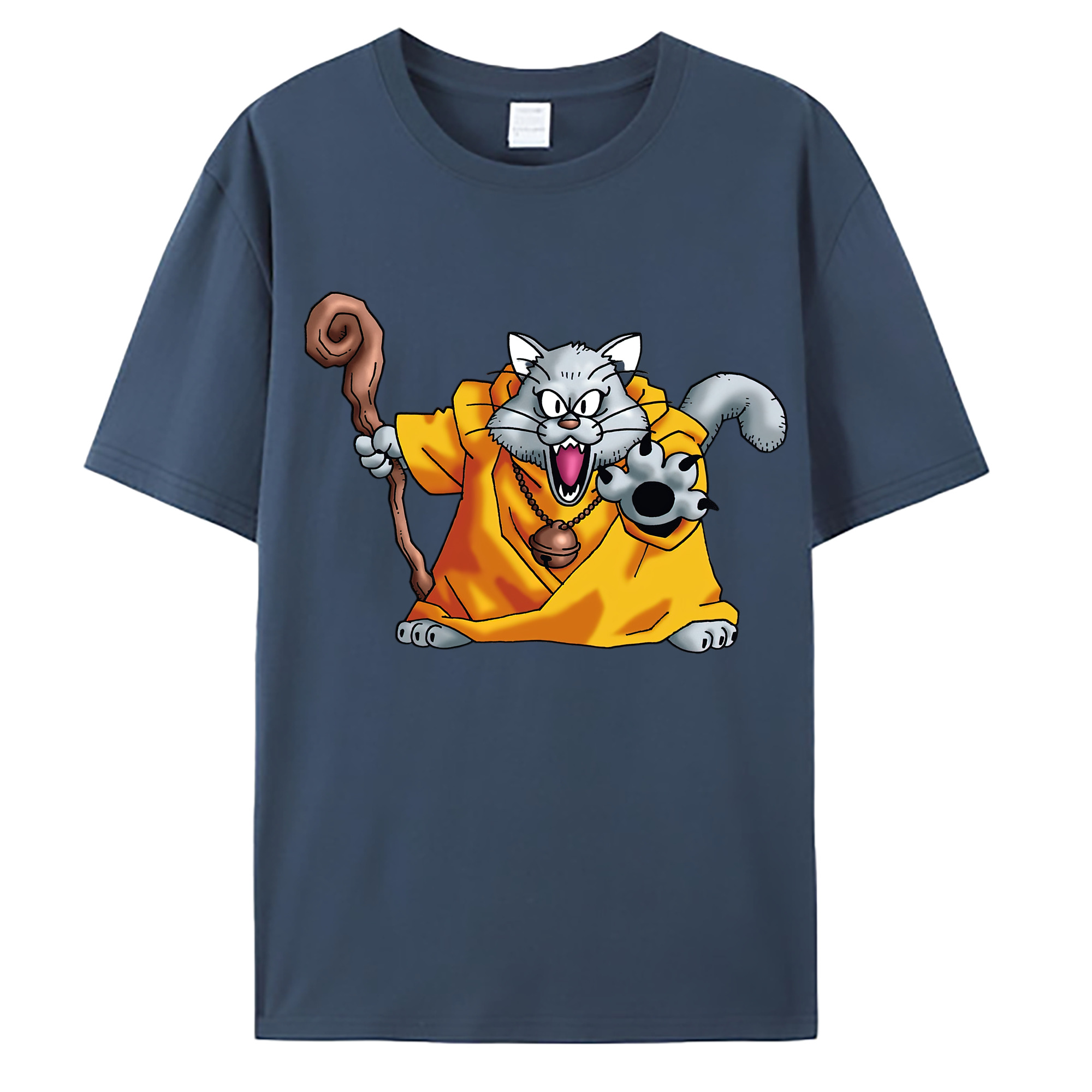 （画像用） ドラゴンクエスト Doragon Kuesuto Dragon Quest 綿100％ メンズ半袖Tシャツ｜肌触りやわらか＆通気性