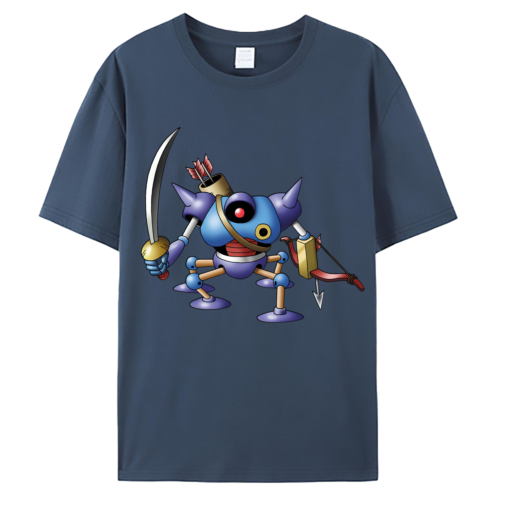 （画像用） ドラゴンクエスト Doragon Kuesuto Dragon Quest 綿100％ メンズ半袖Tシャツ｜肌触りやわらか＆通気性