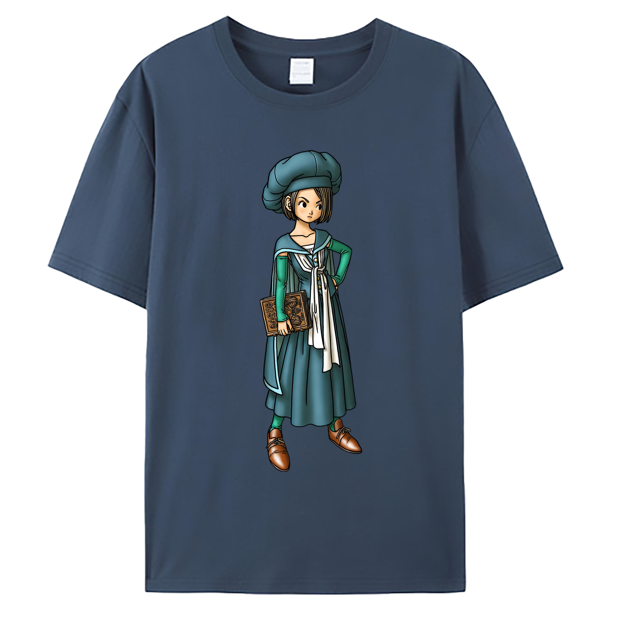 （画像用） ドラゴンクエスト Doragon Kuesuto Dragon Quest 綿100％ メンズ半袖Tシャツ｜肌触りやわらか＆通気性