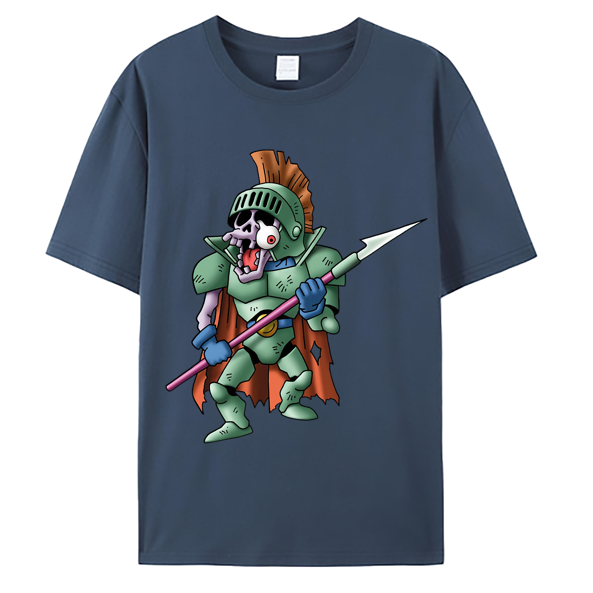 （画像用） ドラゴンクエスト Doragon Kuesuto Dragon Quest 綿100％ メンズ半袖Tシャツ｜肌触りやわらか＆通気性