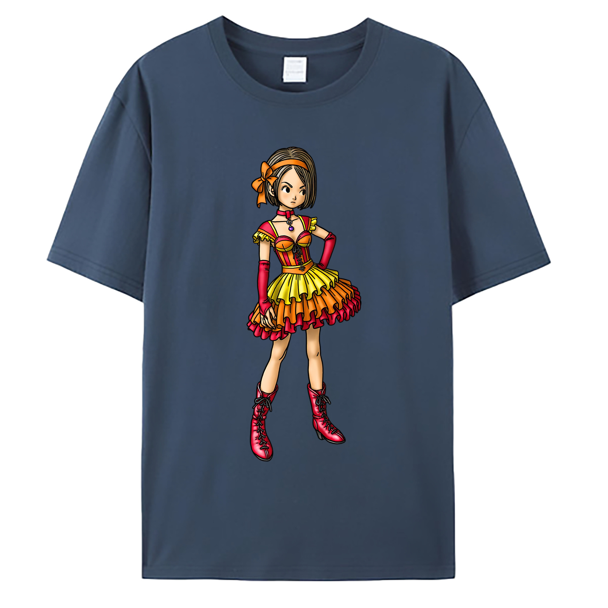 （画像用） ドラゴンクエスト Doragon Kuesuto Dragon Quest 綿100％ メンズ半袖Tシャツ｜肌触りやわらか＆通気性