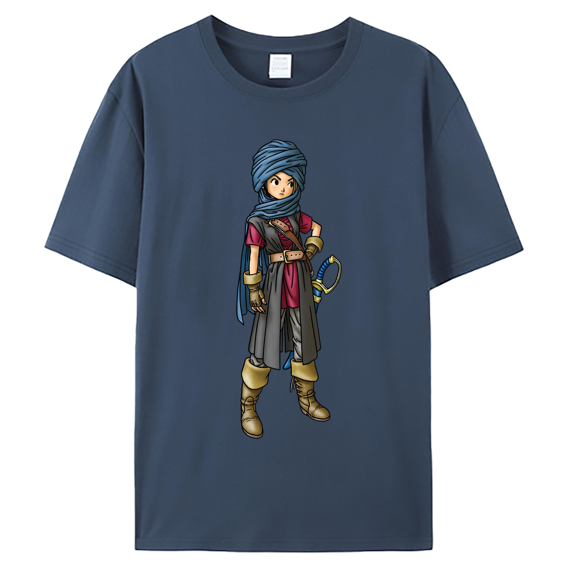 （画像用） ドラゴンクエスト Doragon Kuesuto Dragon Quest 綿100％ メンズ半袖Tシャツ｜肌触りやわらか＆通気性