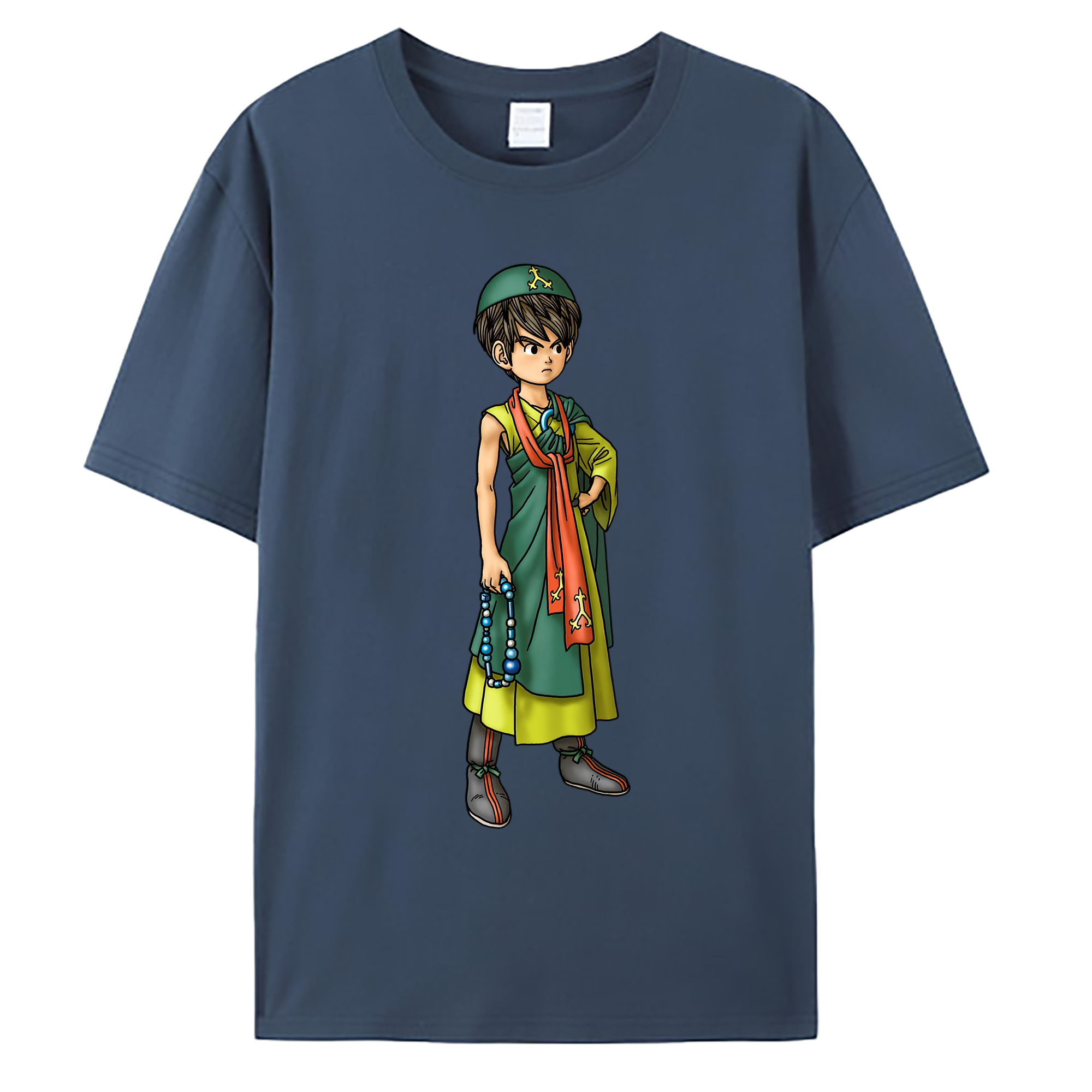（画像用） ドラゴンクエスト Doragon Kuesuto Dragon Quest 綿100％ メンズ半袖Tシャツ｜肌触りやわらか＆通気性