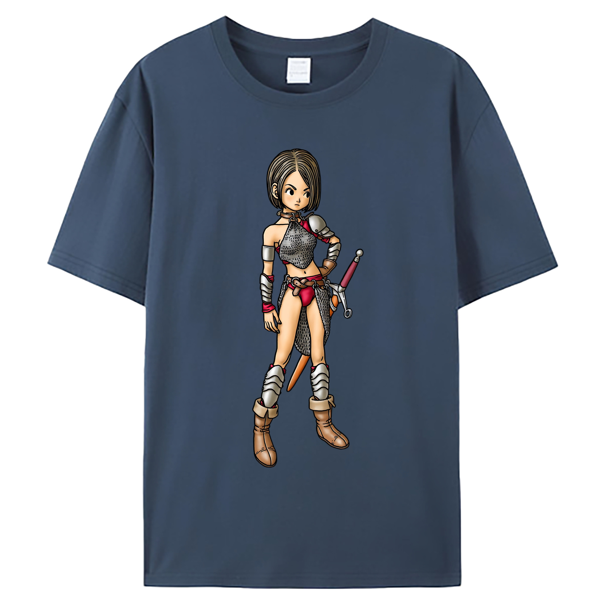 （画像用） ドラゴンクエスト Doragon Kuesuto Dragon Quest 綿100％ メンズ半袖Tシャツ｜肌触りやわらか＆通気性
