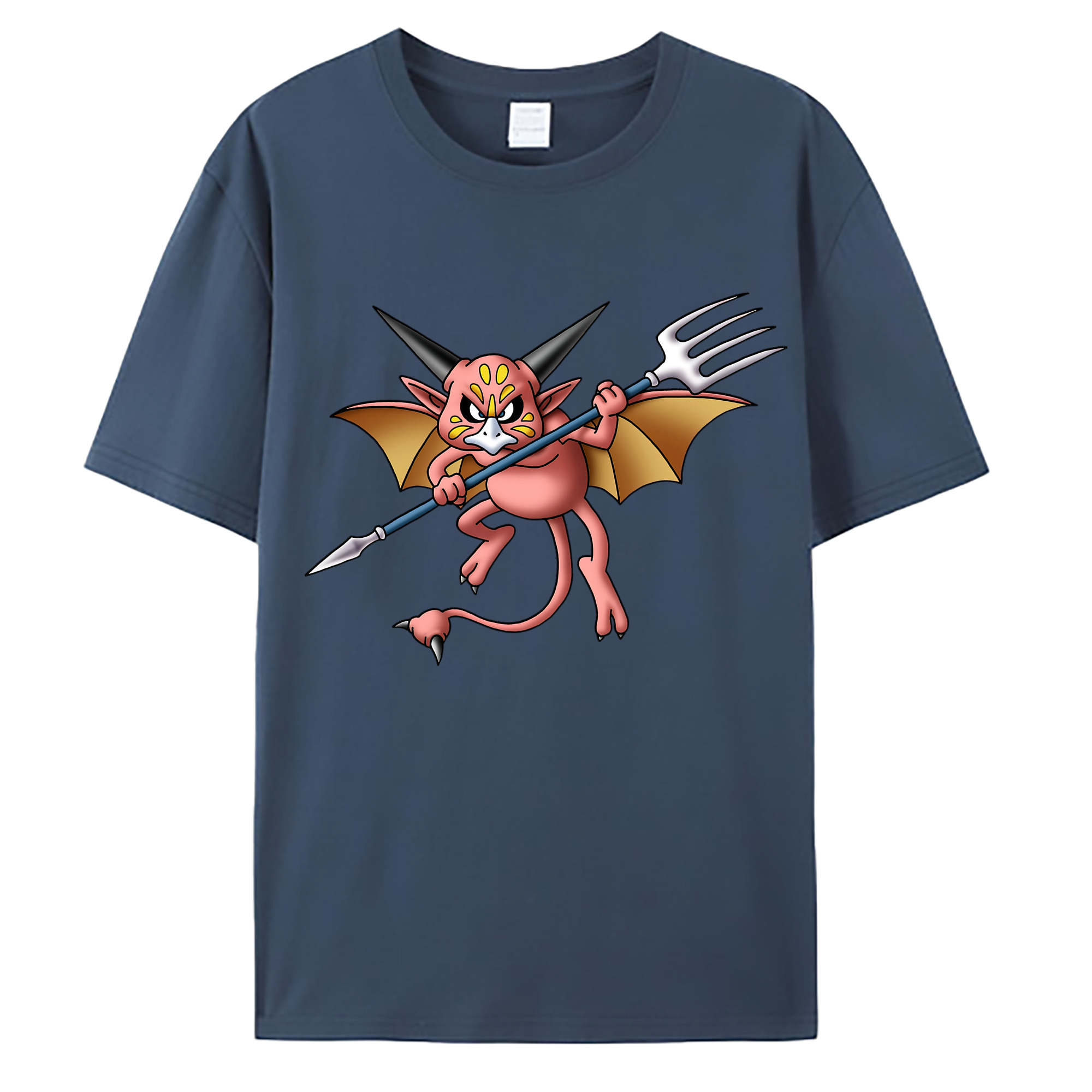 （画像用） ドラゴンクエスト Doragon Kuesuto Dragon Quest 綿100％ メンズ半袖Tシャツ｜肌触りやわらか＆通気性