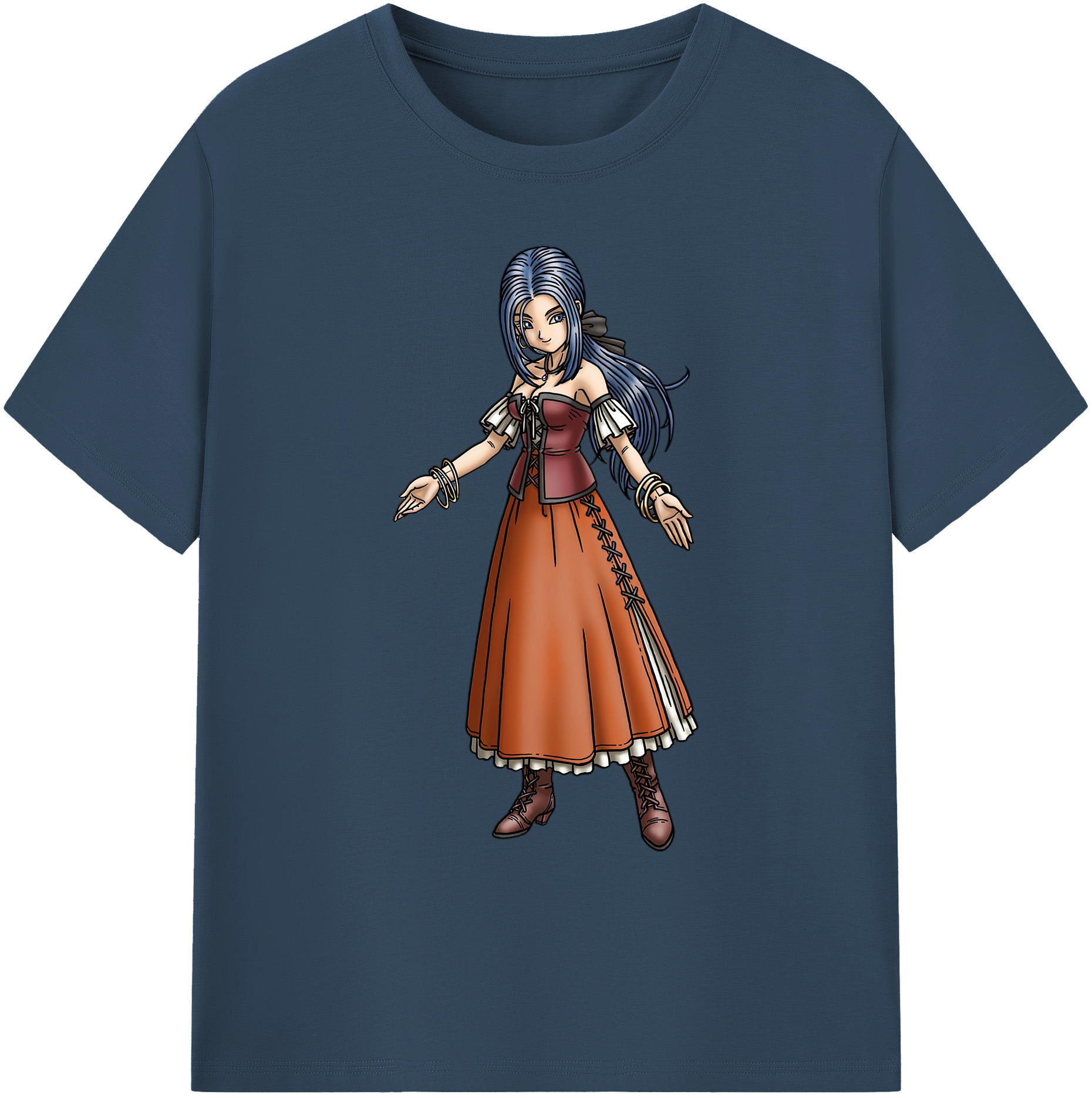 （画像用） ドラゴンクエスト Doragon Kuesuto Dragon Quest 綿100％ メンズ半袖Tシャツ｜肌触りやわらか＆通気性