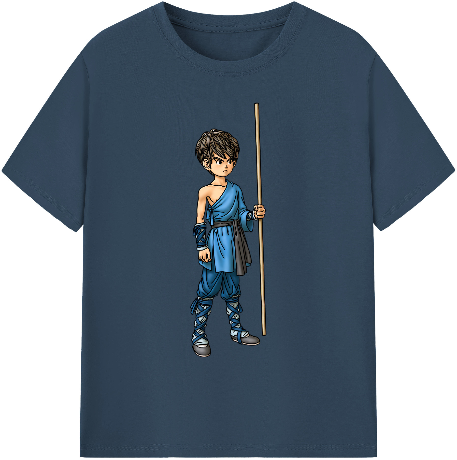 （画像用） ドラゴンクエスト Doragon Kuesuto Dragon Quest 綿100％ メンズ半袖Tシャツ｜肌触りやわらか＆通気性
