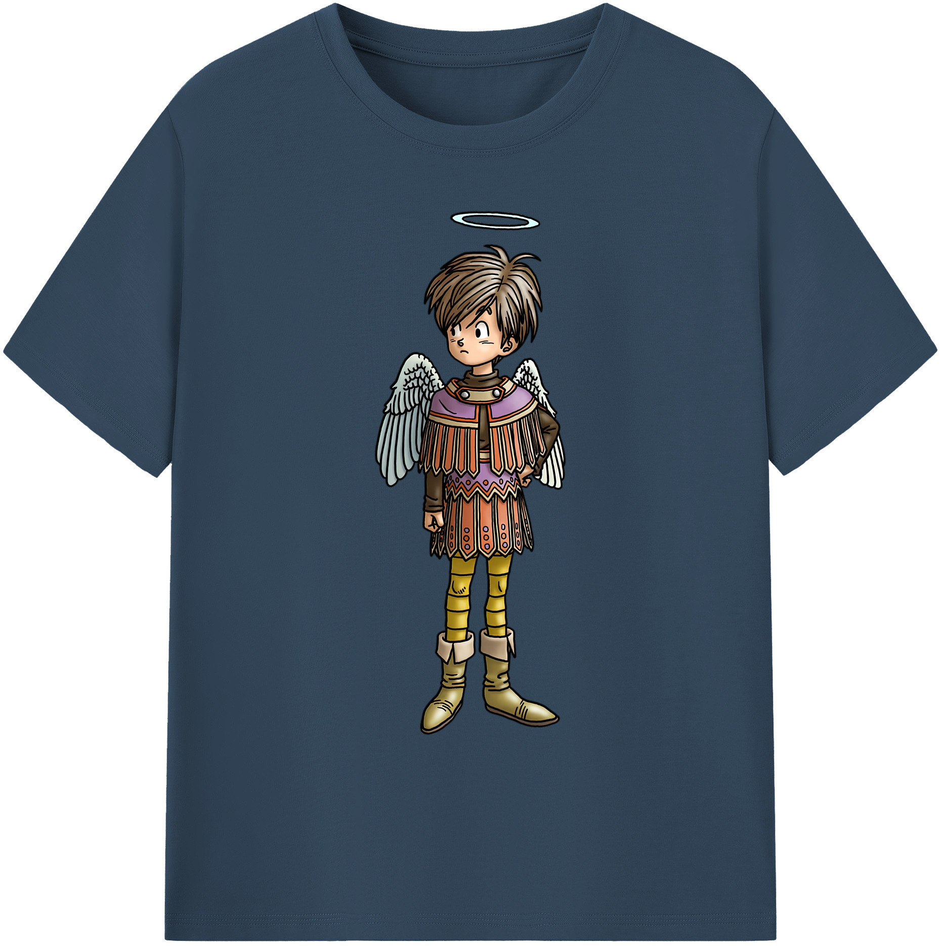 （画像用） ドラゴンクエスト Doragon Kuesuto Dragon Quest 綿100％ メンズ半袖Tシャツ｜肌触りやわらか＆通気性