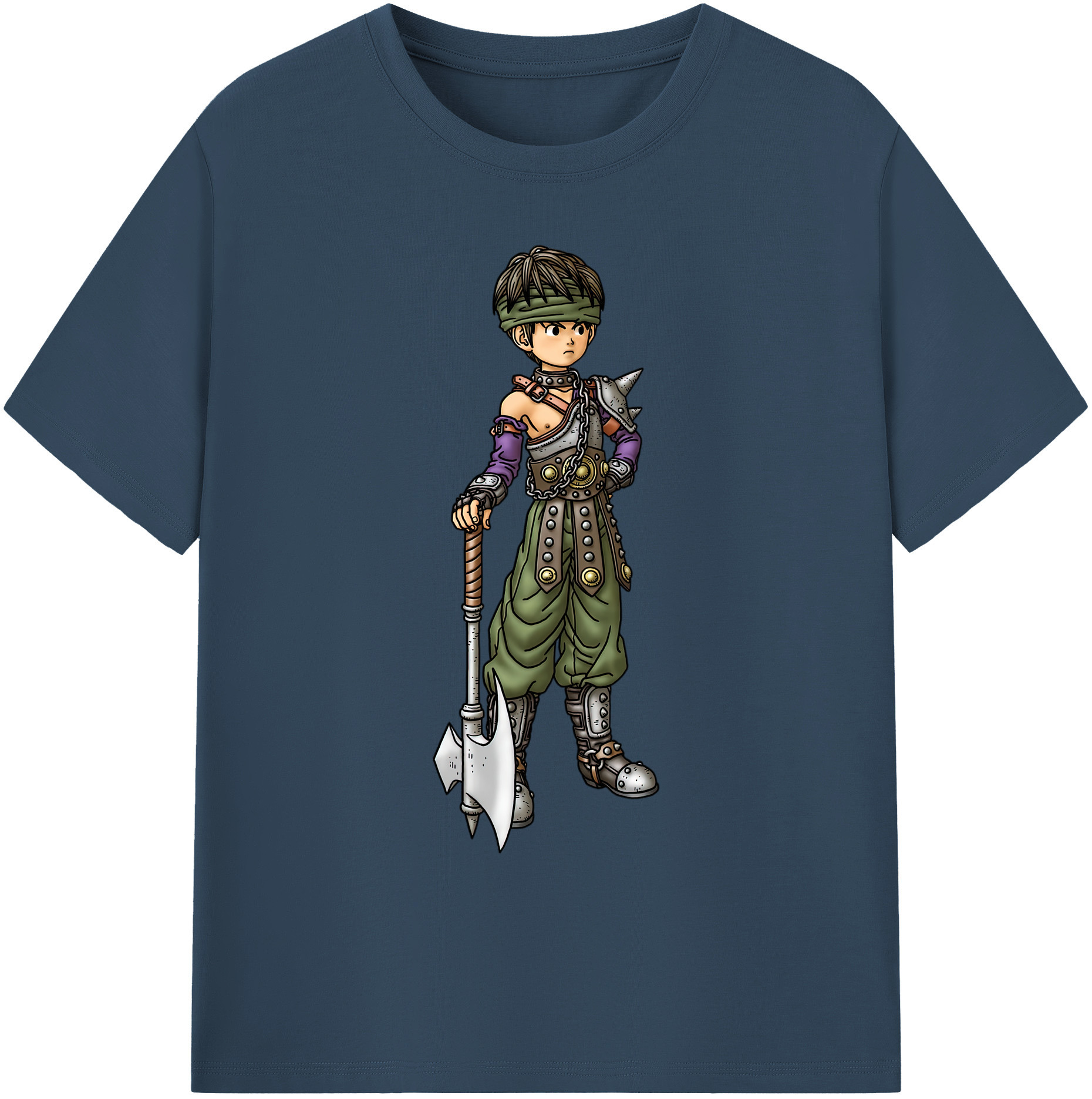 （画像用） ドラゴンクエスト Doragon Kuesuto Dragon Quest 綿100％ メンズ半袖Tシャツ｜肌触りやわらか＆通気性