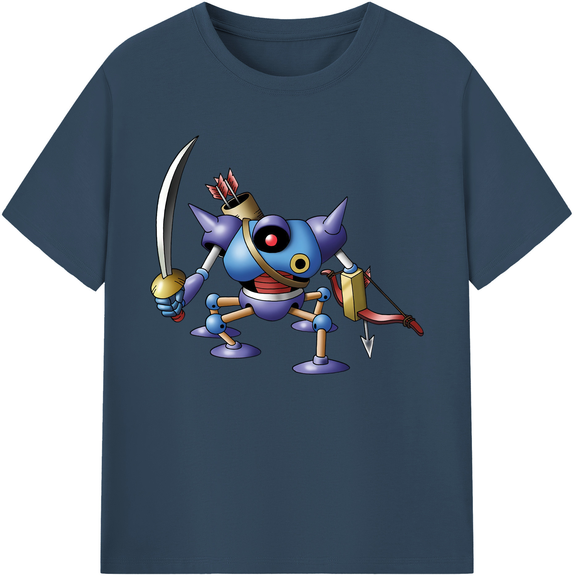 （画像用） ドラゴンクエスト Doragon Kuesuto Dragon Quest 綿100％ メンズ半袖Tシャツ｜肌触りやわらか＆通気性
