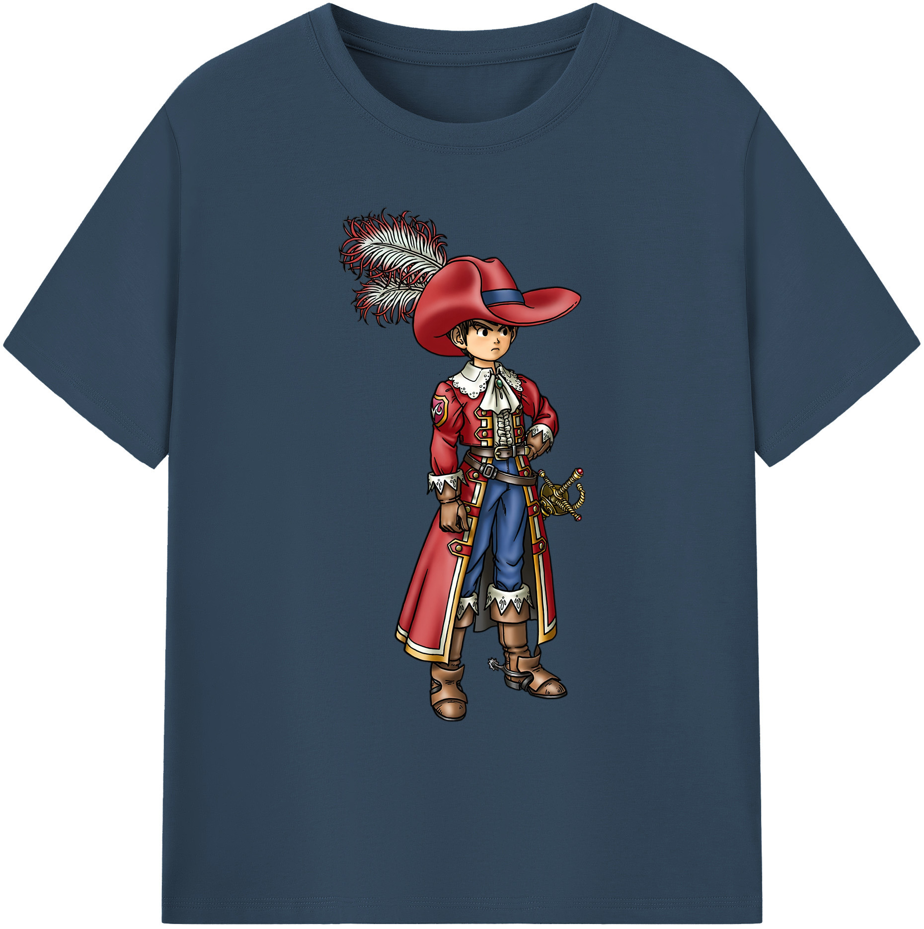 （画像用） ドラゴンクエスト Doragon Kuesuto Dragon Quest 綿100％ メンズ半袖Tシャツ｜肌触りやわらか＆通気性