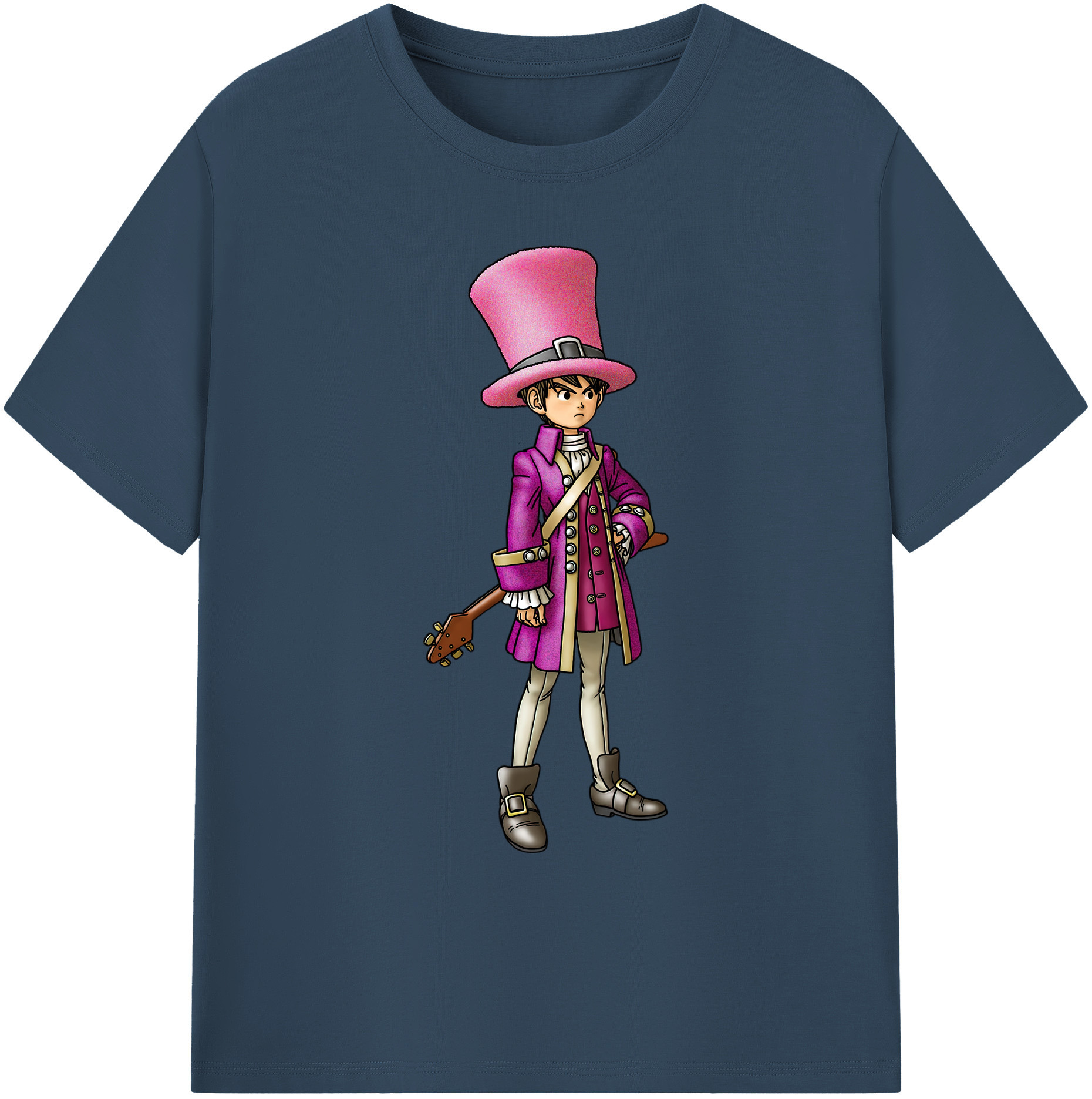 （画像用） ドラゴンクエスト Doragon Kuesuto Dragon Quest 綿100％ メンズ半袖Tシャツ｜肌触りやわらか＆通気性