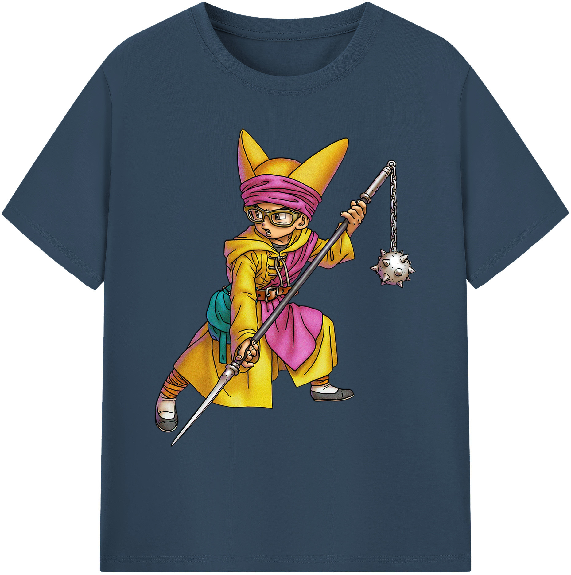 （画像用） ドラゴンクエスト Doragon Kuesuto Dragon Quest 綿100％ メンズ半袖Tシャツ｜肌触りやわらか＆通気性