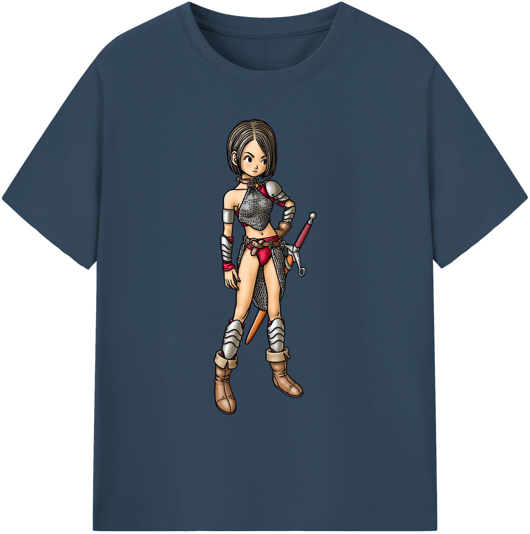 （画像用） ドラゴンクエスト Doragon Kuesuto Dragon Quest 綿100％ メンズ半袖Tシャツ｜肌触りやわらか＆通気性