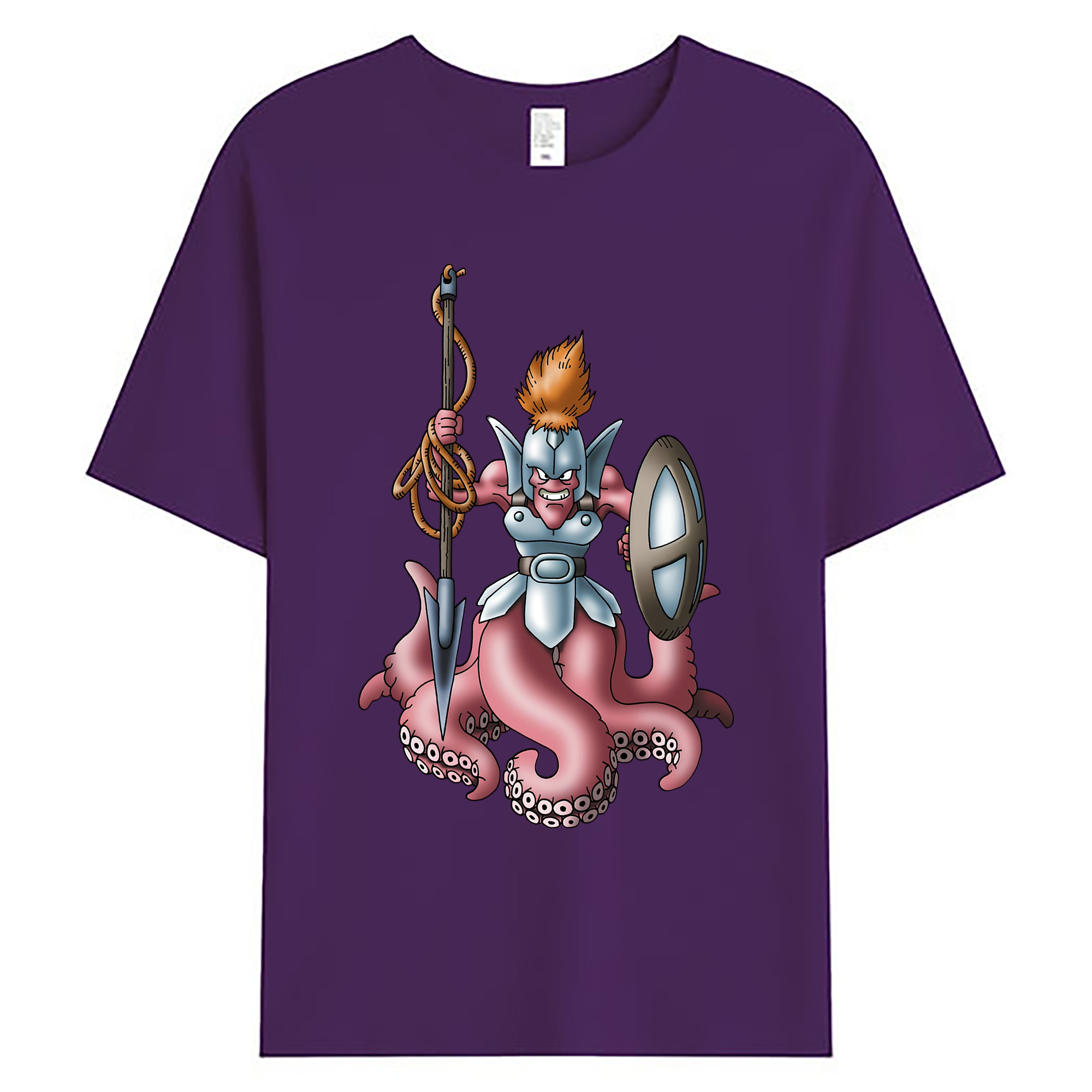 （画像用） ドラゴンクエスト Doragon Kuesuto Dragon Quest 綿100％ メンズ半袖Tシャツ｜肌触りやわらか＆通気性