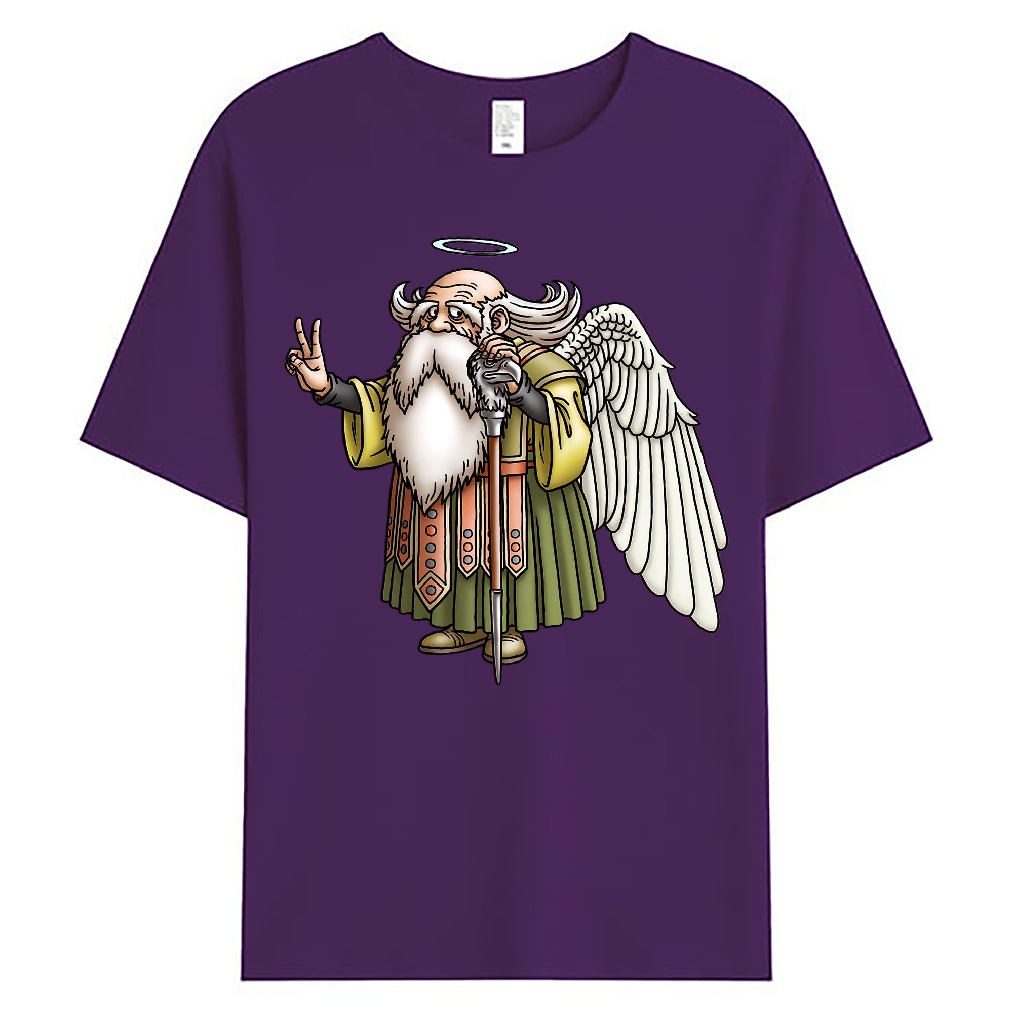 （画像用） ドラゴンクエスト Doragon Kuesuto Dragon Quest 綿100％ メンズ半袖Tシャツ｜肌触りやわらか＆通気性