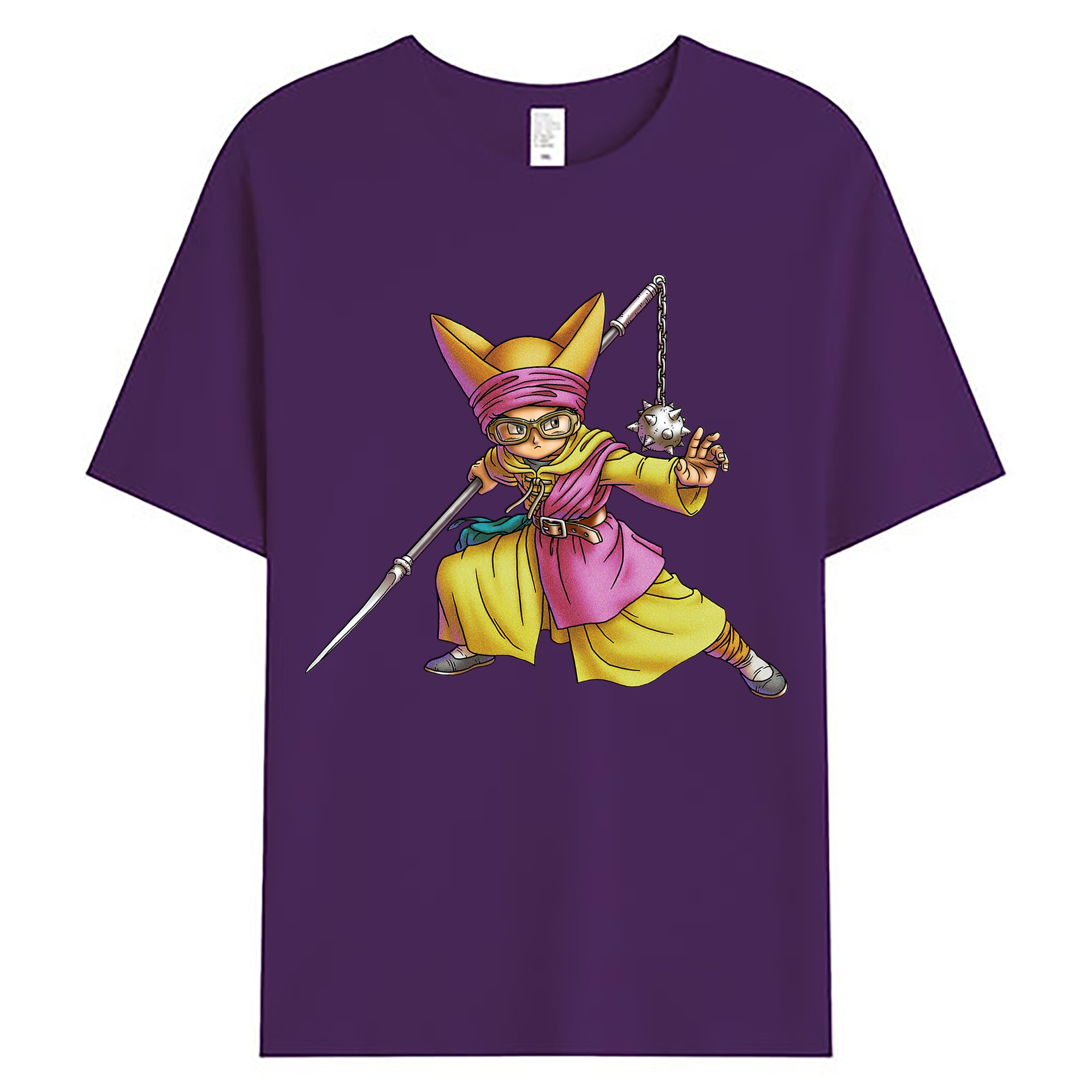 （画像用） ドラゴンクエスト Doragon Kuesuto Dragon Quest 綿100％ メンズ半袖Tシャツ｜肌触りやわらか＆通気性