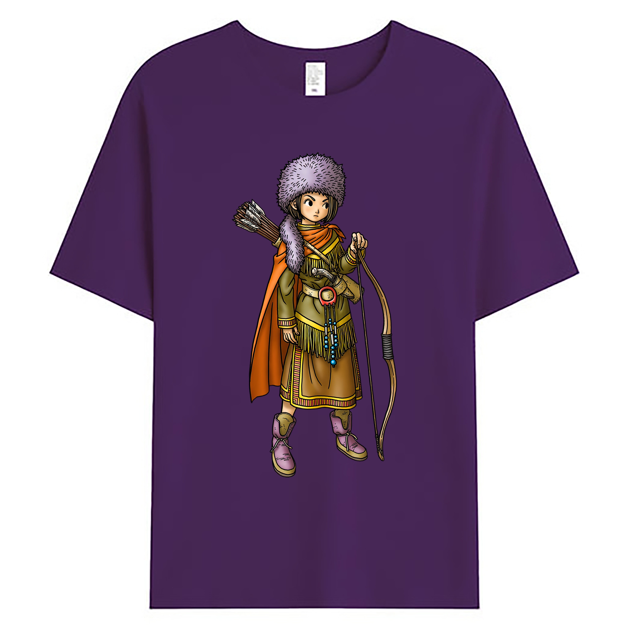 （画像用） ドラゴンクエスト Doragon Kuesuto Dragon Quest 綿100％ メンズ半袖Tシャツ｜肌触りやわらか＆通気性