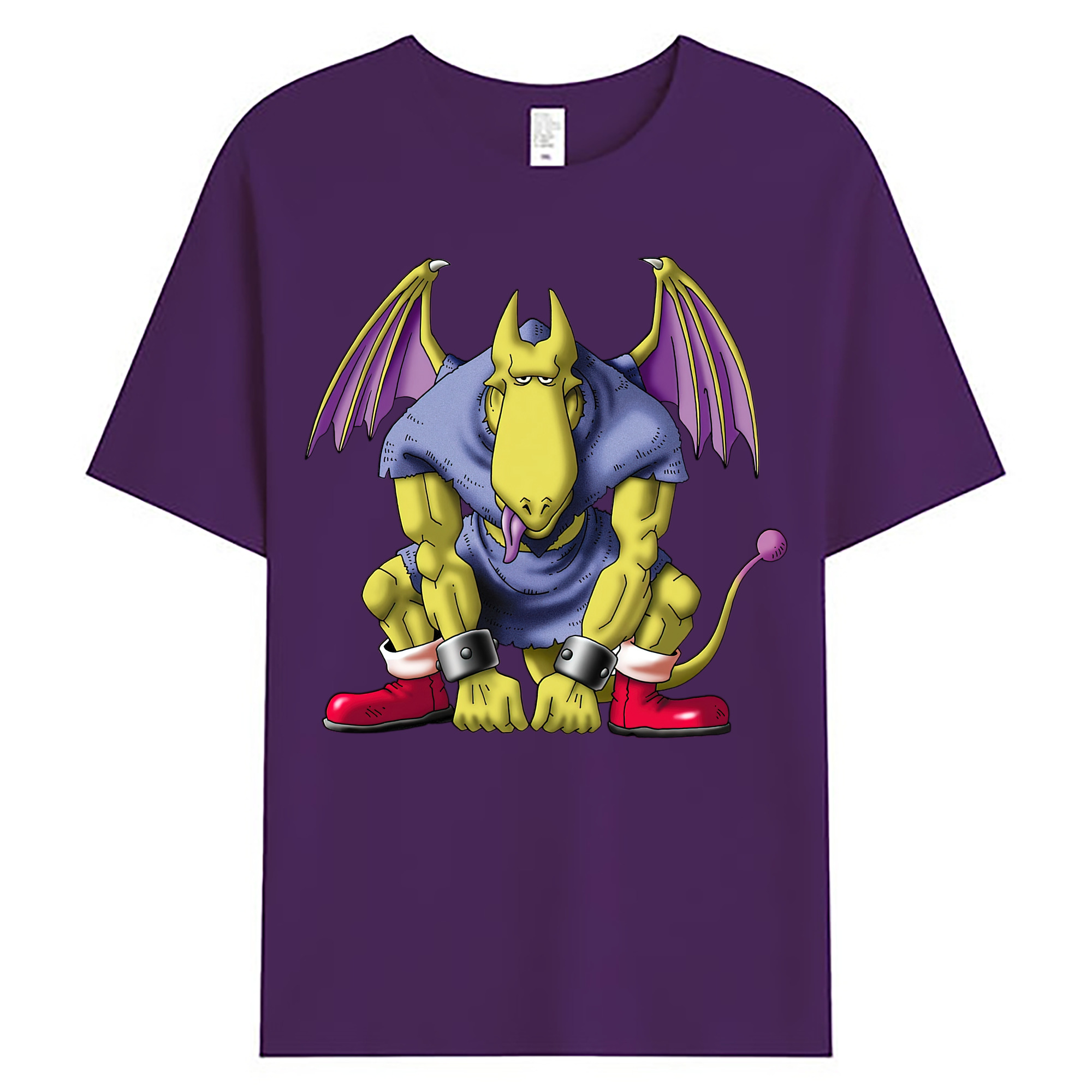 （画像用） ドラゴンクエスト Doragon Kuesuto Dragon Quest 綿100％ メンズ半袖Tシャツ｜肌触りやわらか＆通気性