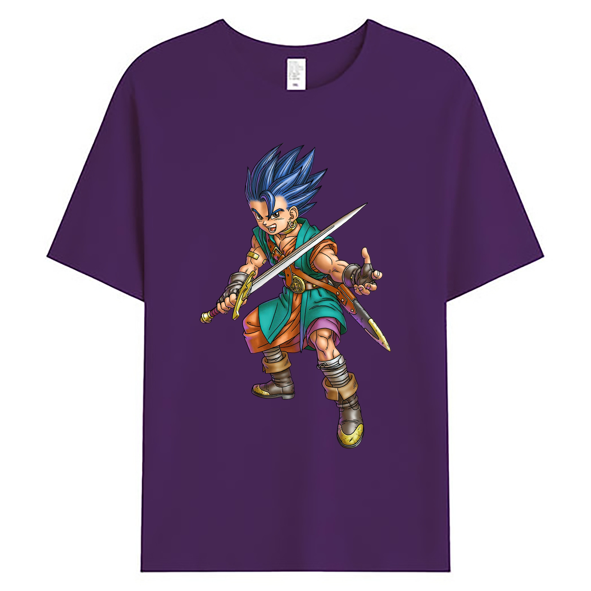 （画像用） ドラゴンクエスト Doragon Kuesuto Dragon Quest 綿100％ メンズ半袖Tシャツ｜肌触りやわらか＆通気性