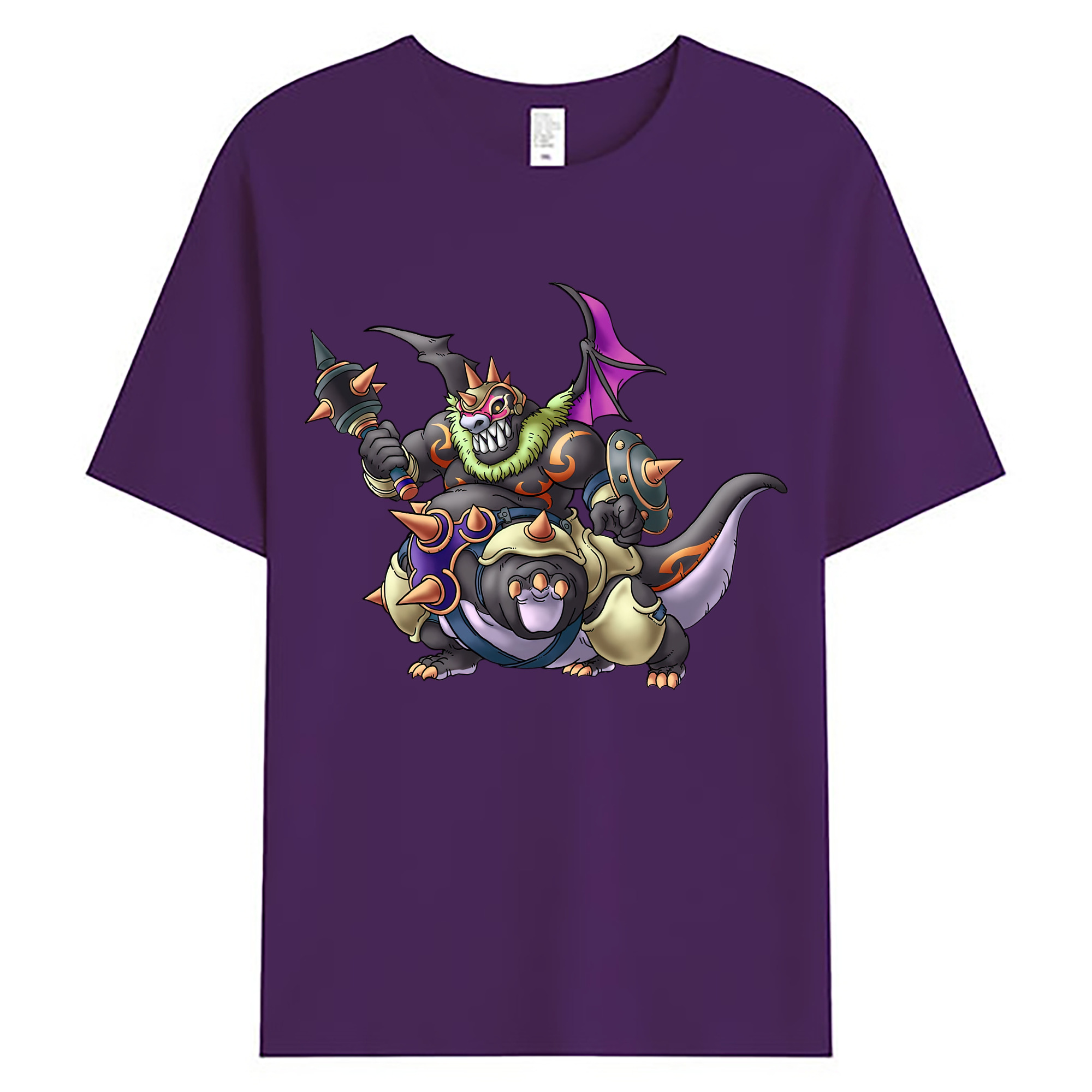 （画像用） ドラゴンクエスト Doragon Kuesuto Dragon Quest 綿100％ メンズ半袖Tシャツ｜肌触りやわらか＆通気性