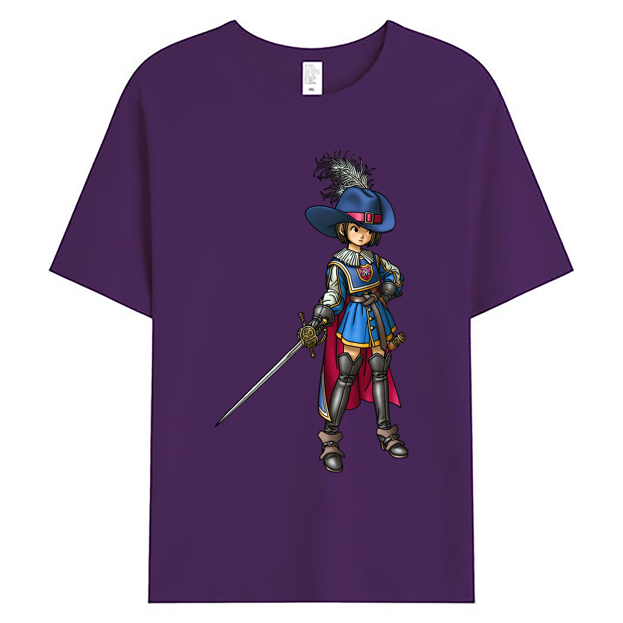 （画像用） ドラゴンクエスト Doragon Kuesuto Dragon Quest 綿100％ メンズ半袖Tシャツ｜肌触りやわらか＆通気性