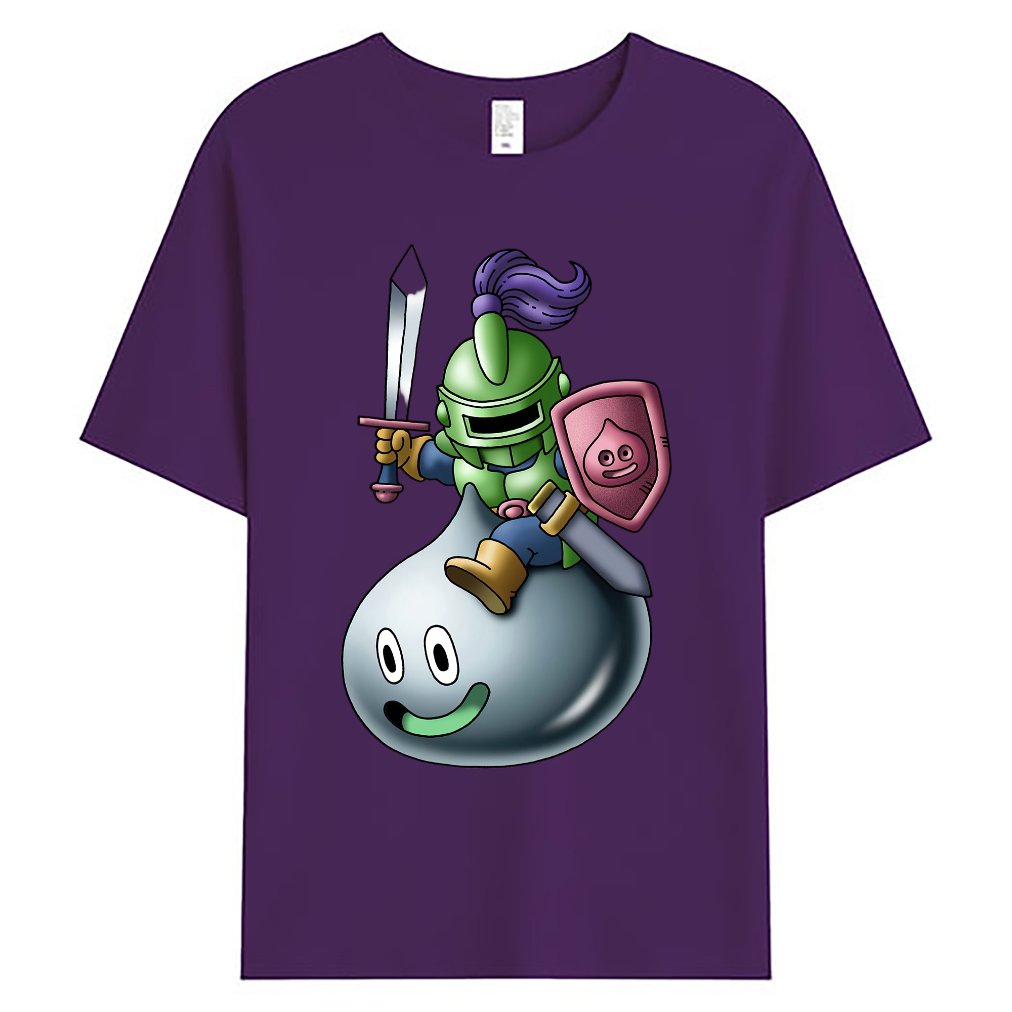 （画像用） ドラゴンクエスト Doragon Kuesuto Dragon Quest 綿100％ メンズ半袖Tシャツ｜肌触りやわらか＆通気性