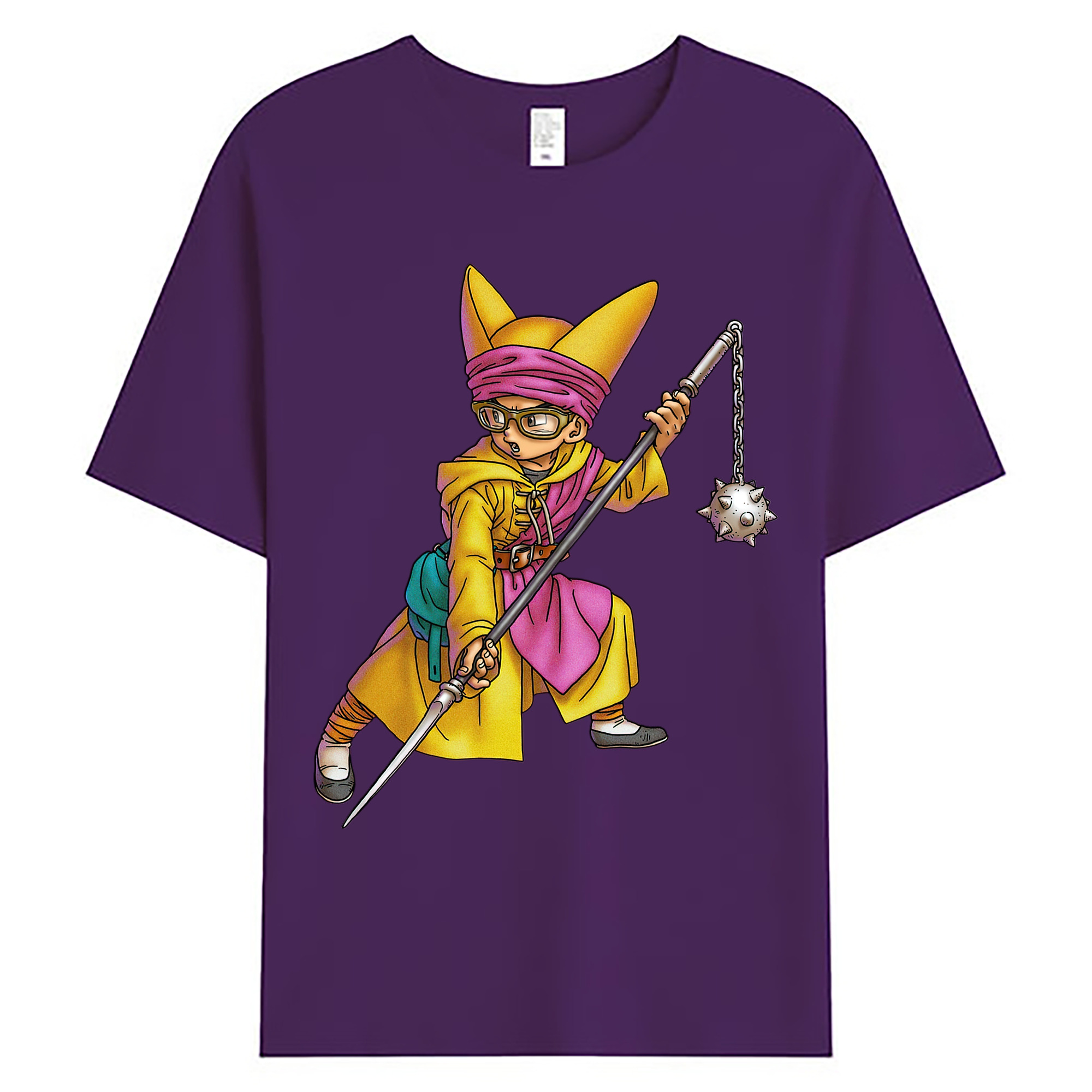 （画像用） ドラゴンクエスト Doragon Kuesuto Dragon Quest 綿100％ メンズ半袖Tシャツ｜肌触りやわらか＆通気性