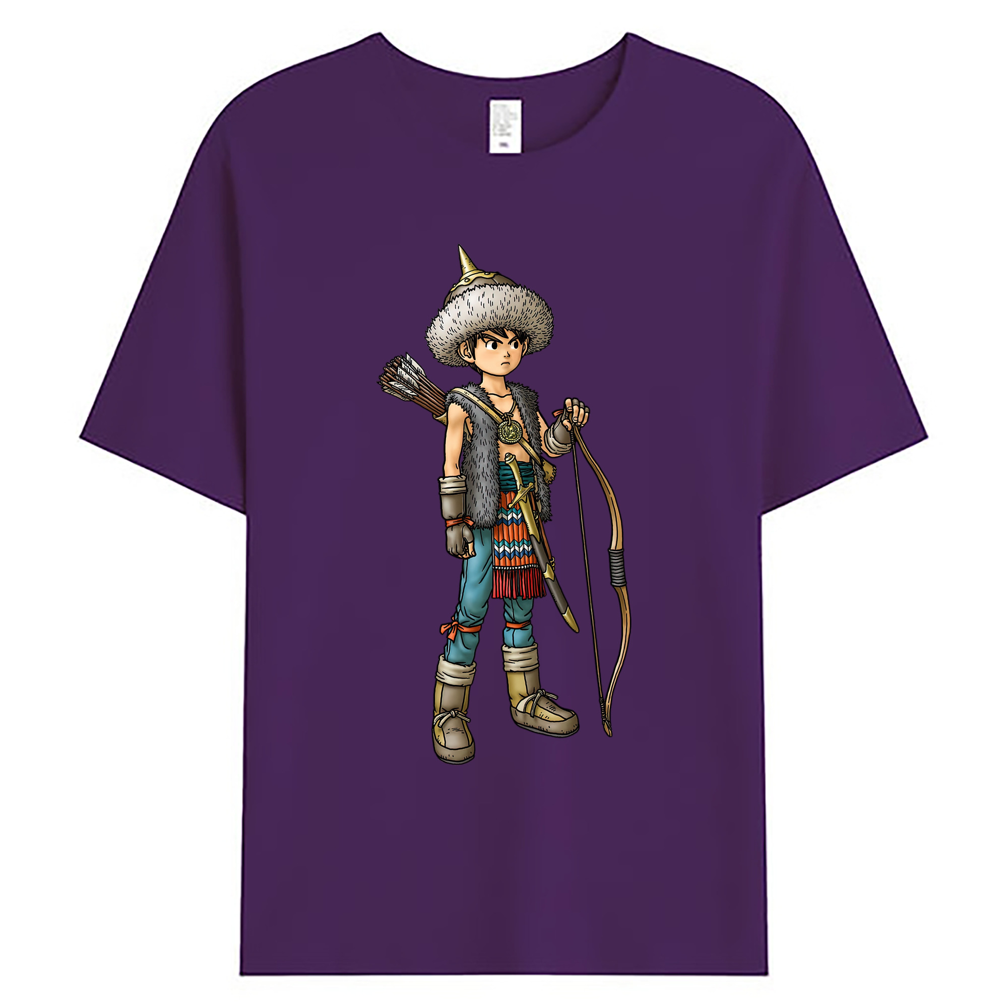 （画像用） ドラゴンクエスト Doragon Kuesuto Dragon Quest 綿100％ メンズ半袖Tシャツ｜肌触りやわらか＆通気性