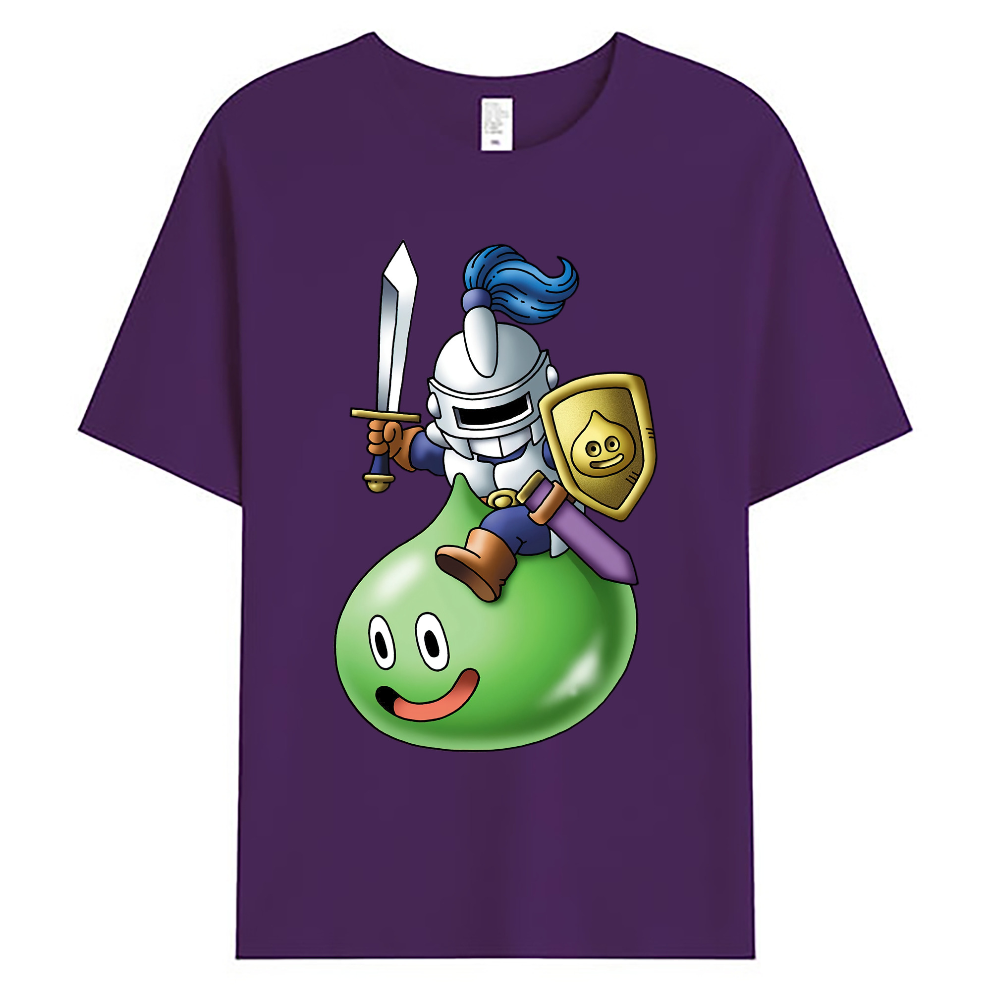 （画像用） ドラゴンクエスト Doragon Kuesuto Dragon Quest 綿100％ メンズ半袖Tシャツ｜肌触りやわらか＆通気性