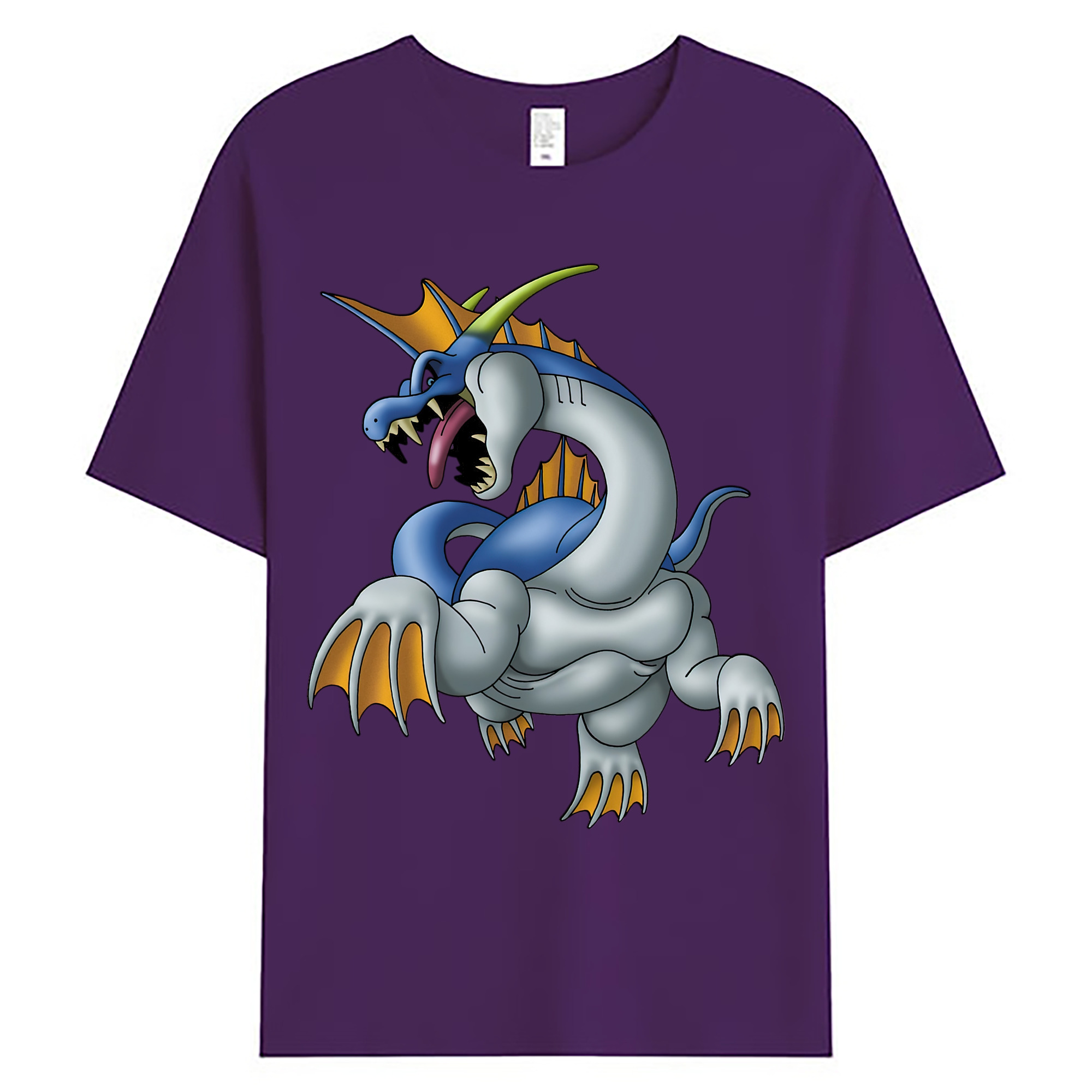 （画像用） ドラゴンクエスト Doragon Kuesuto Dragon Quest 綿100％ メンズ半袖Tシャツ｜肌触りやわらか＆通気性
