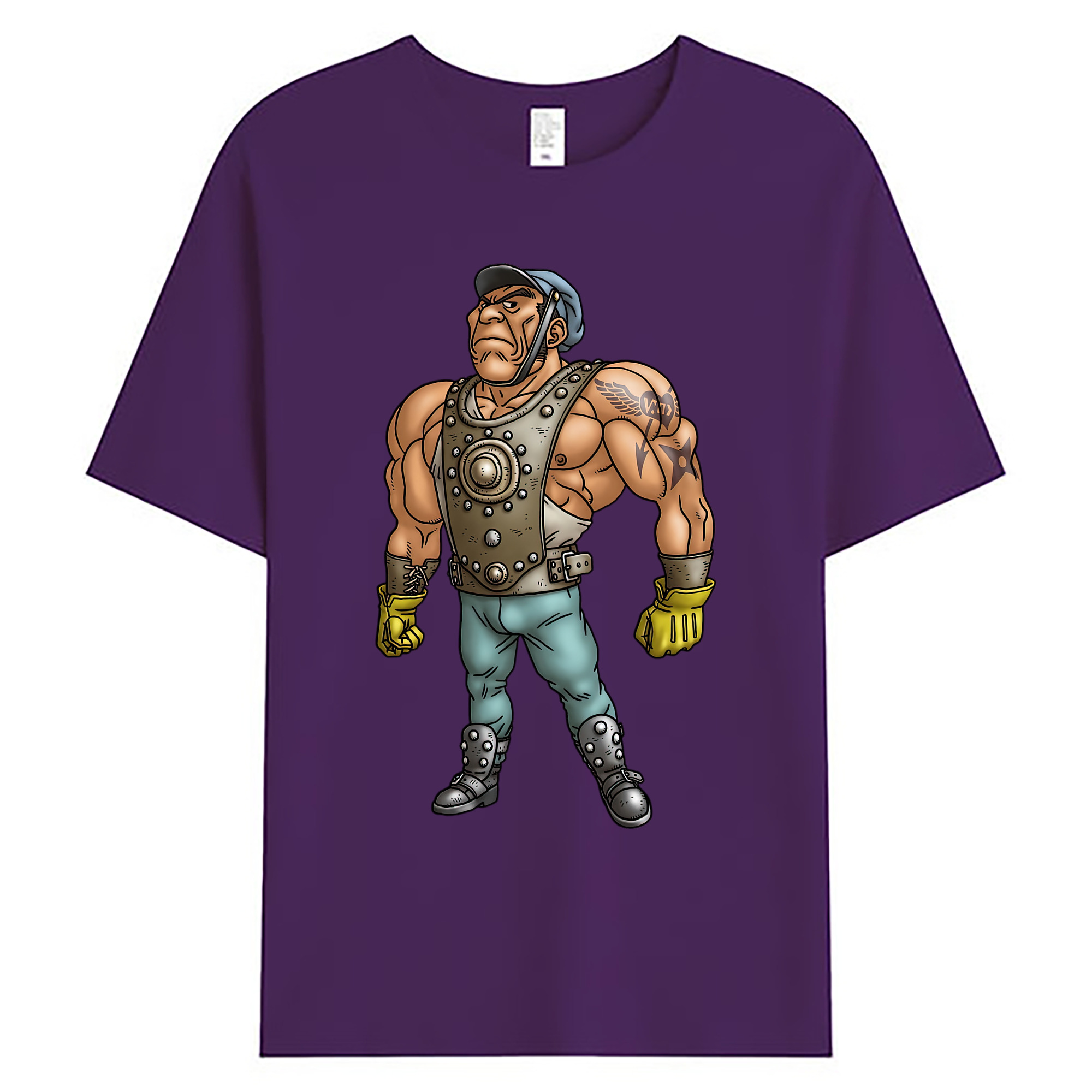 （画像用） ドラゴンクエスト Doragon Kuesuto Dragon Quest 綿100％ メンズ半袖Tシャツ｜肌触りやわらか＆通気性