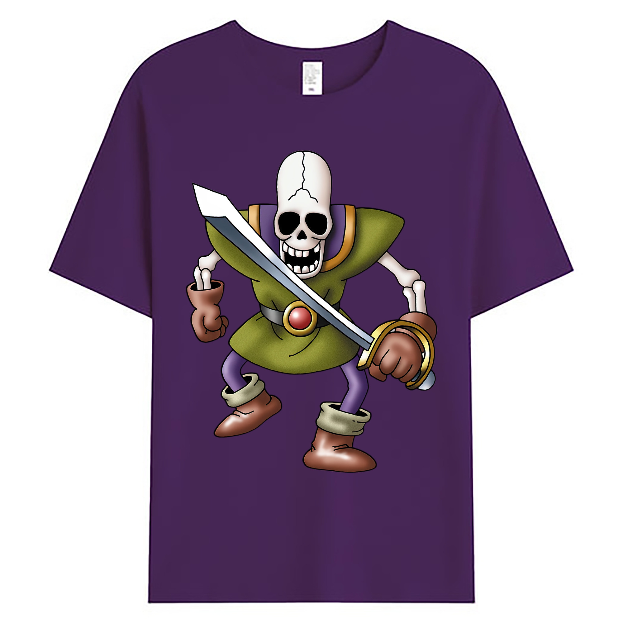 （画像用） ドラゴンクエスト Doragon Kuesuto Dragon Quest 綿100％ メンズ半袖Tシャツ｜肌触りやわらか＆通気性