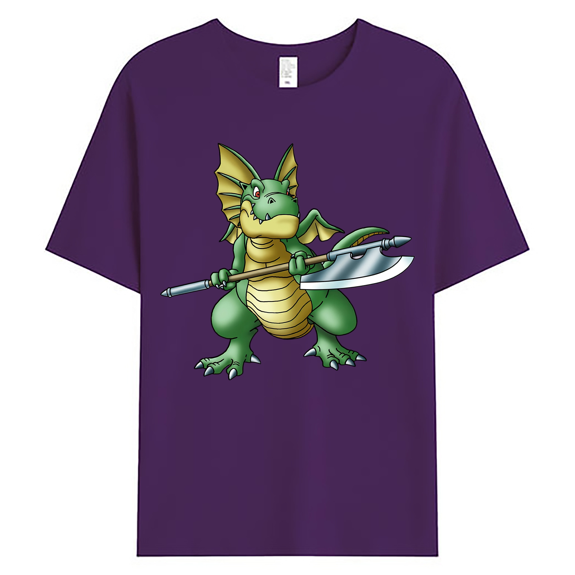 （画像用） ドラゴンクエスト Doragon Kuesuto Dragon Quest 綿100％ メンズ半袖Tシャツ｜肌触りやわらか＆通気性