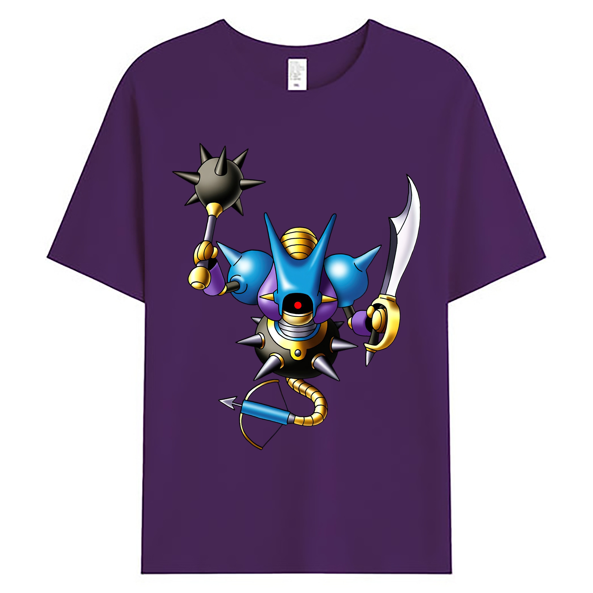 （画像用） ドラゴンクエスト Doragon Kuesuto Dragon Quest 綿100％ メンズ半袖Tシャツ｜肌触りやわらか＆通気性